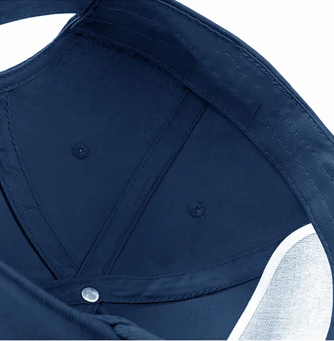 Cappello da Sole Estivo per Bambini in Cotone Blu Navy Regolabile