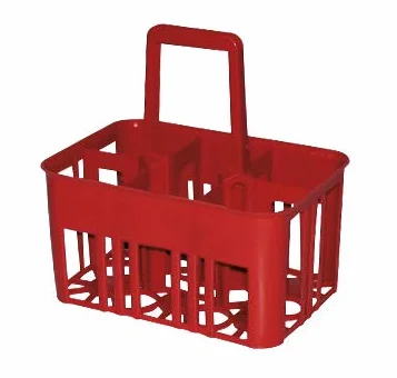 Cestello portabottiglie 6 posti rosso Mobil Plastic