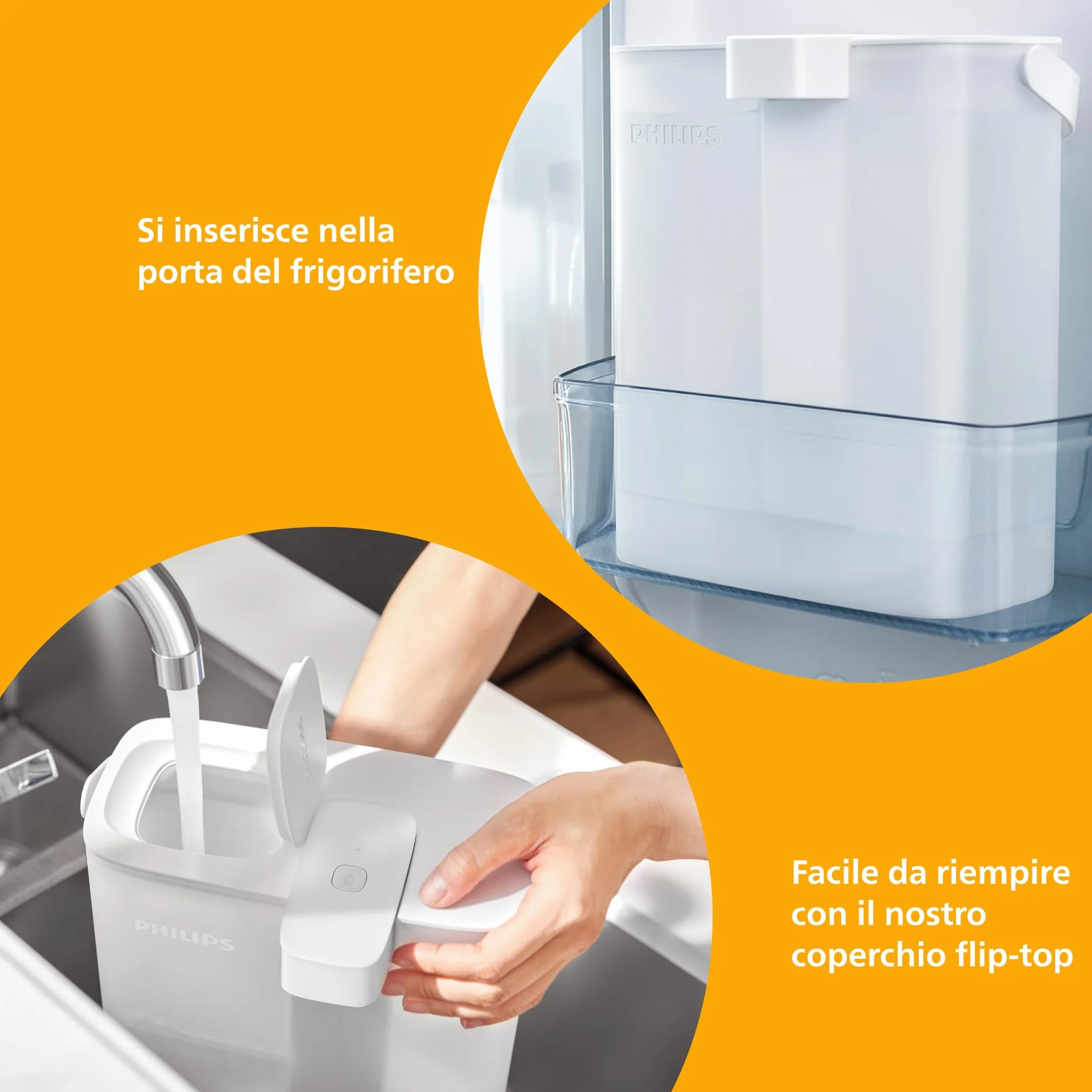 Philips Water Erogatore acqua filtrata 3 L 3x filtro Taste+ senza BPA