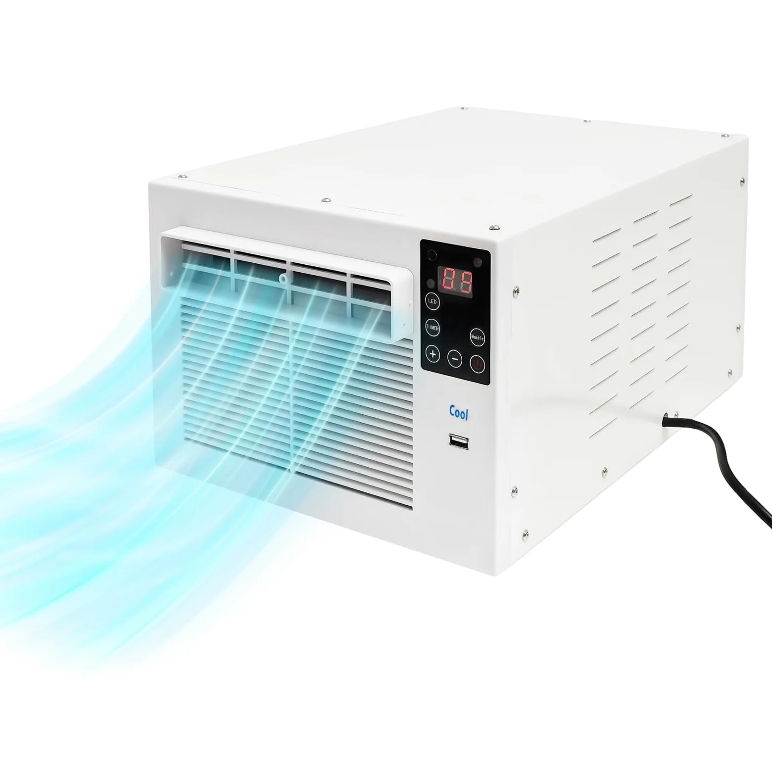 Mini condizionatore d'aria 280 W da asporto, dispositivo di raffreddamento intelligente con ventola regolabile e timer, adatto per camere da letto e piccoli spazi