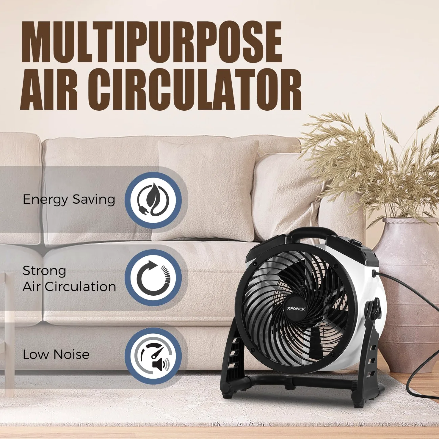XPower FC-100 Heavy Duty Industriale Ad Alta Velocità Intera Stanza Air Mover Circolatore Aria Utilità Ventilatore Da Pavimento Timer Velocità Variabile