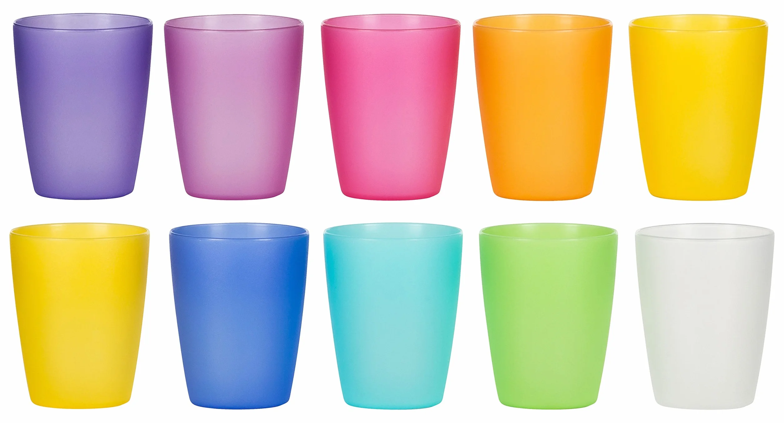 Kigima Bicchieri Rainbow 0,24l Set di 10 Extra Stabile colorato