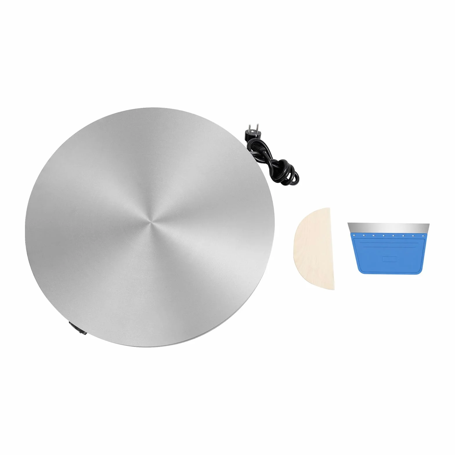 Crepes Maker Professionale 45 cm 3000 W 220 V 50-300°C con Spatola e Raschietto