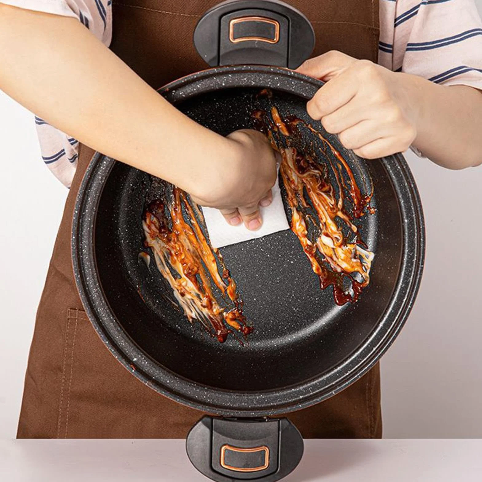 Pentola a Pressione Piccola con Coperchio Trasparente per Cucina, Zuppe e Stufati