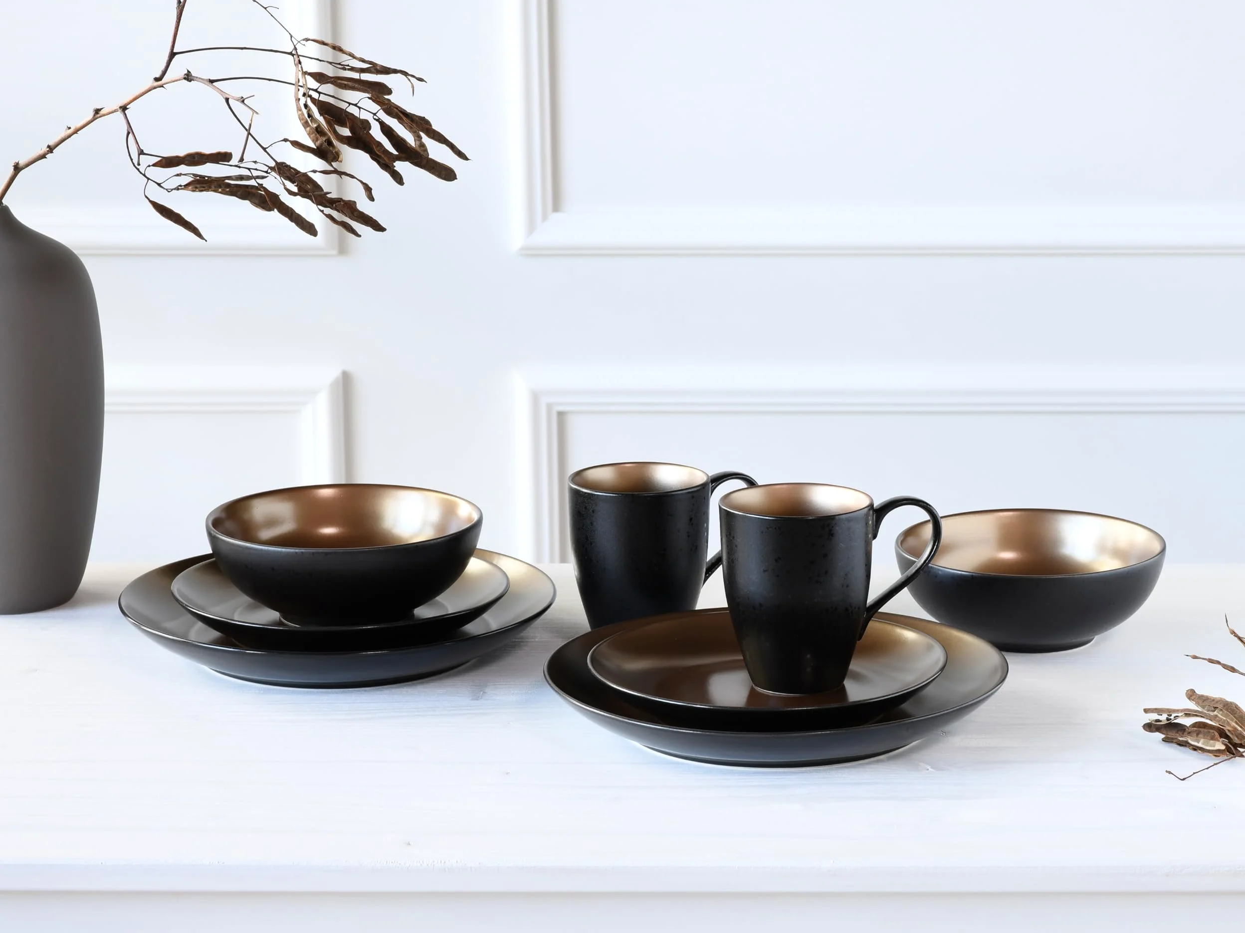 CreaTable, 23599, Serie GLAMOUR - Servizio da tavola, 8 pezzi