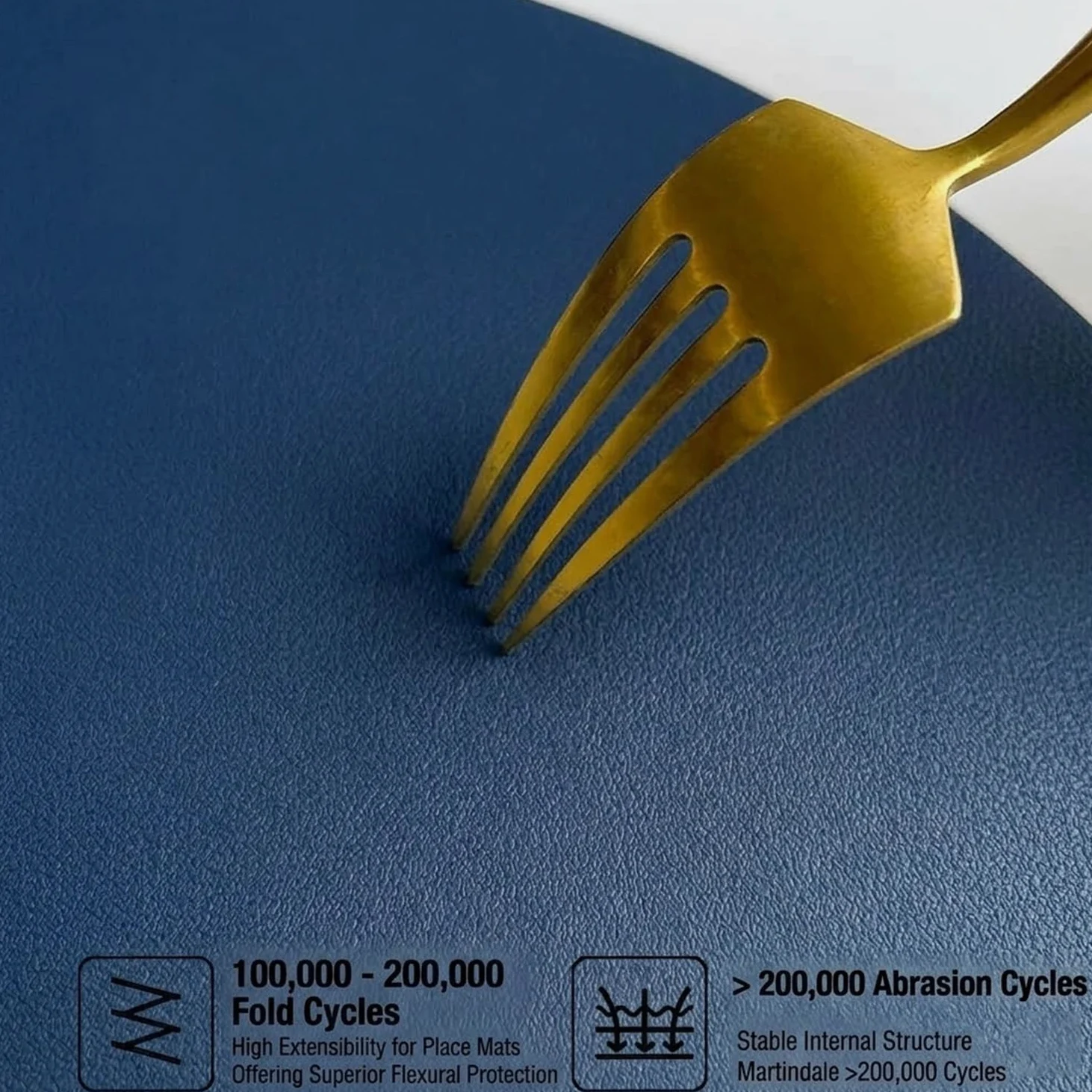 Reversibile Tovaglia Rotonda 120/180/160/140 cm Copritavolo Rotondo Impermeabile in Pelle Sintetica 2mm Spessore Protezione Tavolo per Sala da Pranzo Cucina Scrivania(Grey*Black,120cm)