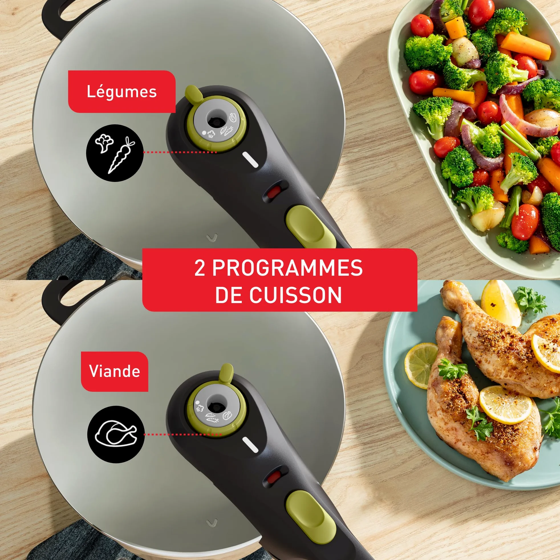 Tefal Secure Neo 8L, Pentola in acciaio inossidabile, per 5-8 persone, Risultati rapidi, Qualità al giusto prezzo, P2534449