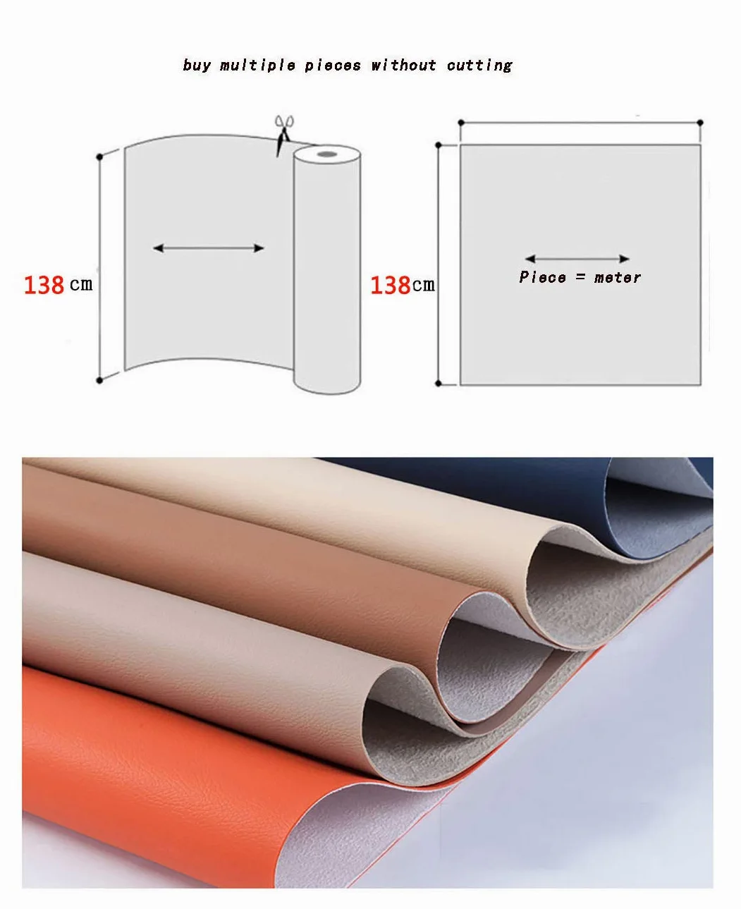Il Pesante Tessuto Artificiale, Tessuto Rettangolo Tovaglie Tessuto Impermeabile Vinile Pelle Panno Tappezzeria Tessuto Materiale.Larghezza138 cm(1.38x6m)
