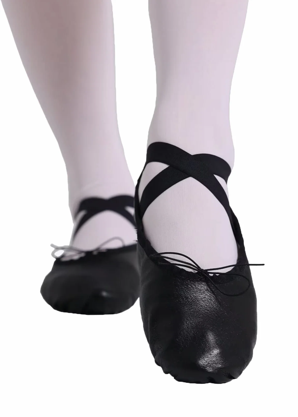 Pelle Scarpette da Danza Classica Diviso Suola Ginnastica Ballo Scarpe Mezzepunte