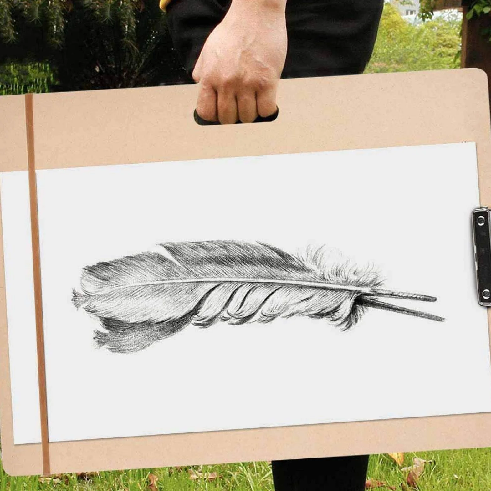 CHICIRIS Tavolo da Disegno Liscio in Legno 45x60 cm A3 Portatile