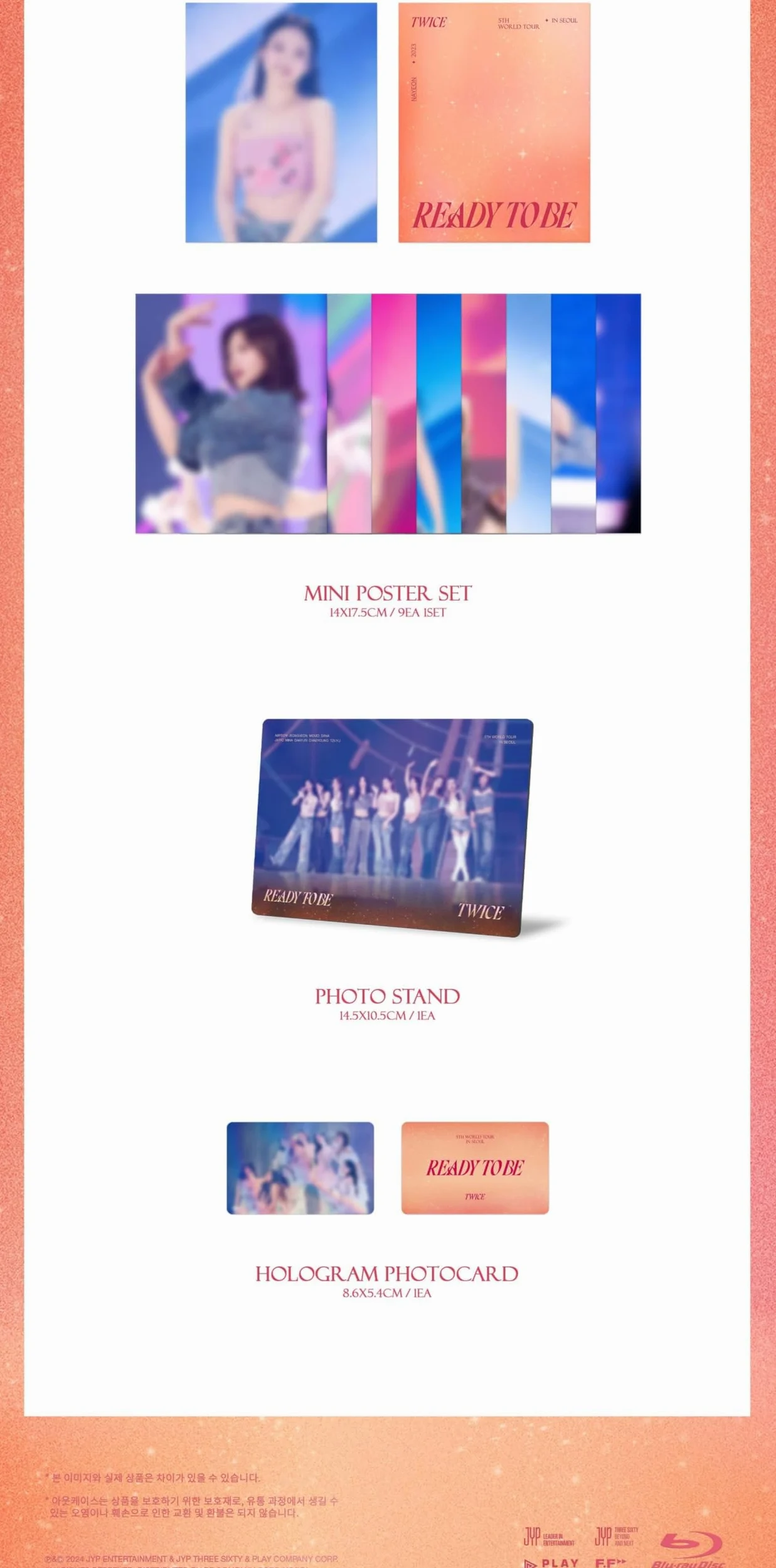 TWICE Album - TWICE 5TH WORLD TOUR [READY TO BE] IN SEOUL Blu-Ray ver.+Pre Order Benefits+BolsVos Exclusive K-POP Giveaways Package