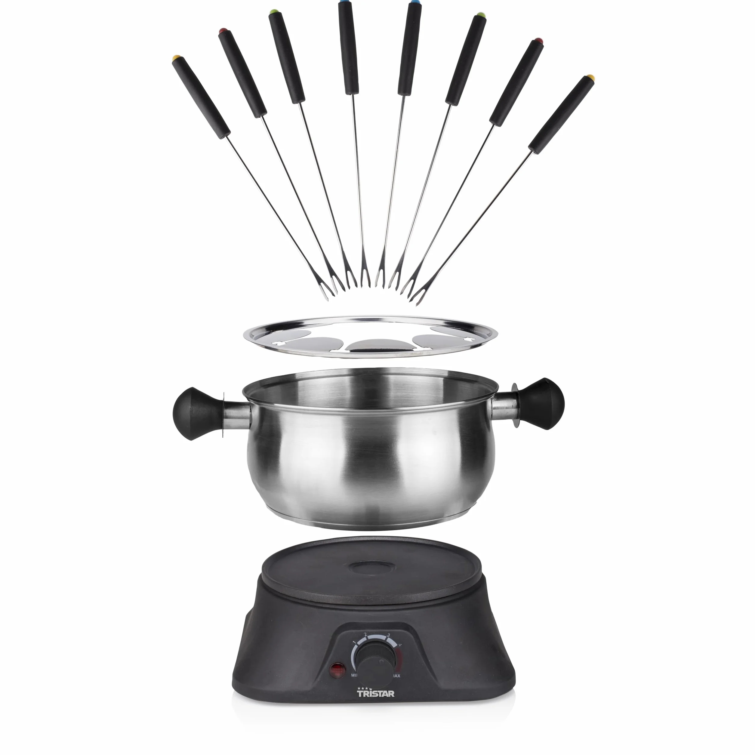 Tristar Set Fonduta Family 1400 W Metallo Argento