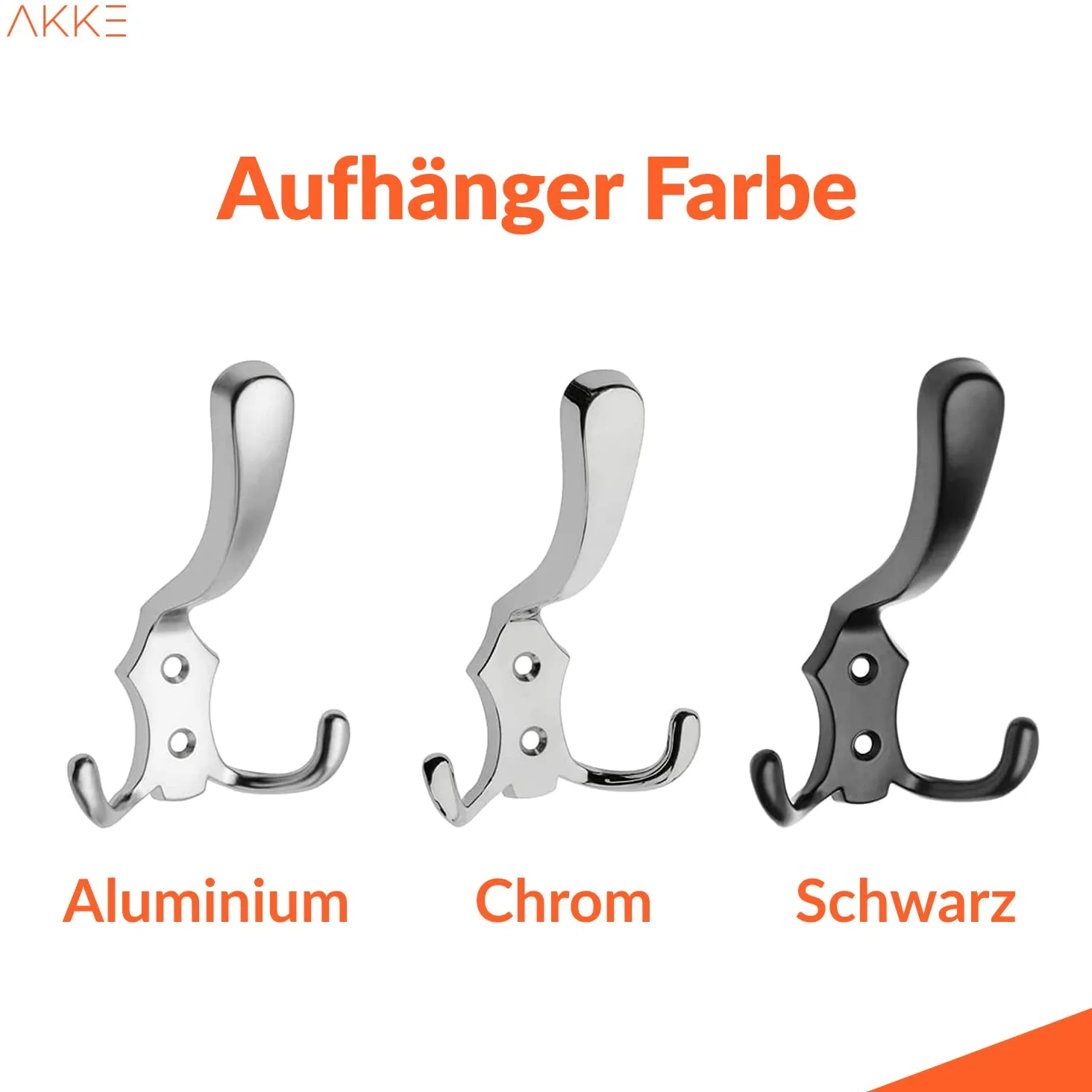 AKKE Maxi Appendiabiti Ingresso Moderno da Parete Muro Guardaroba 120cm x 60cm Sonoma/Chr.