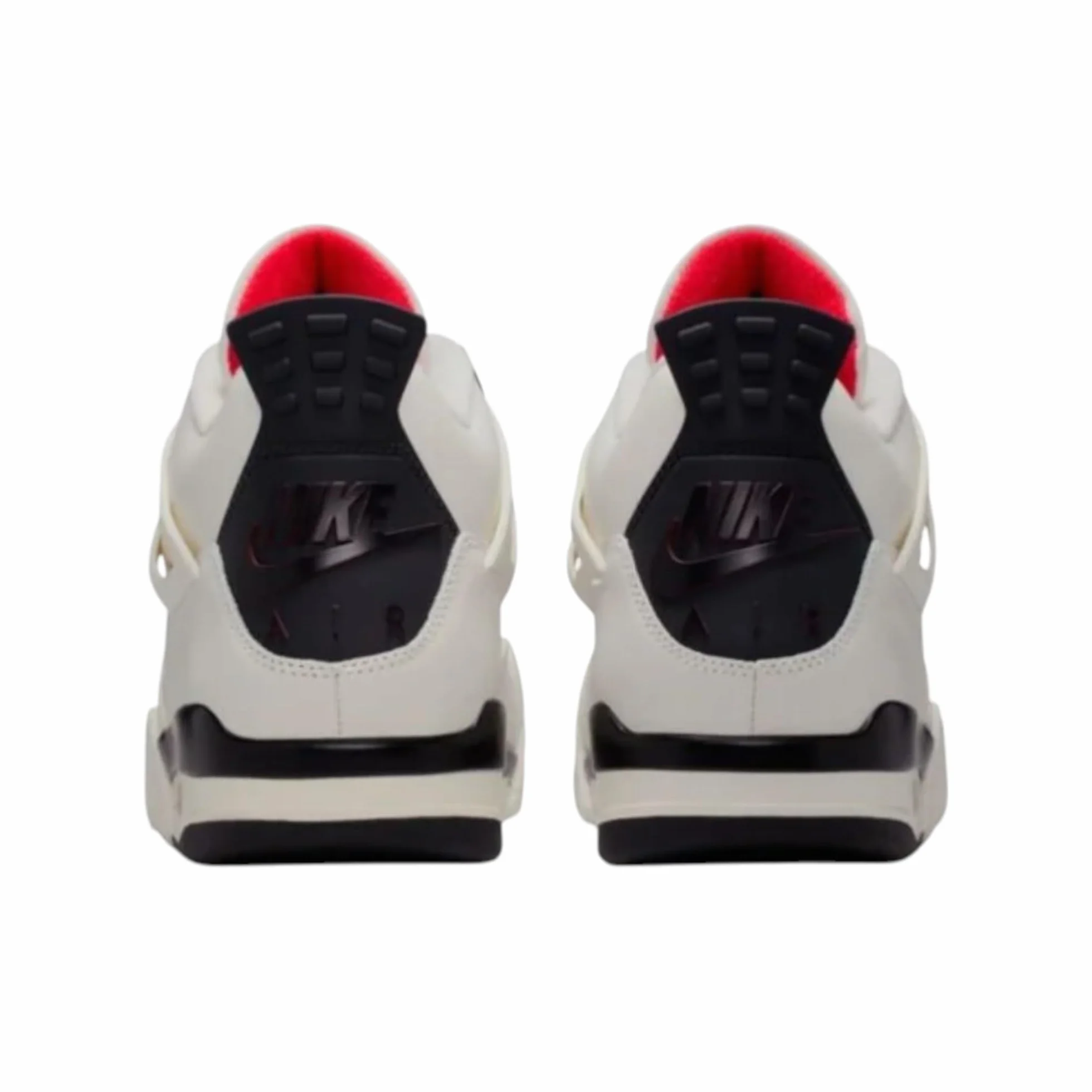 Air Jordan 4 Retro Flight Club Scarpe Uomo Sail University Red Black