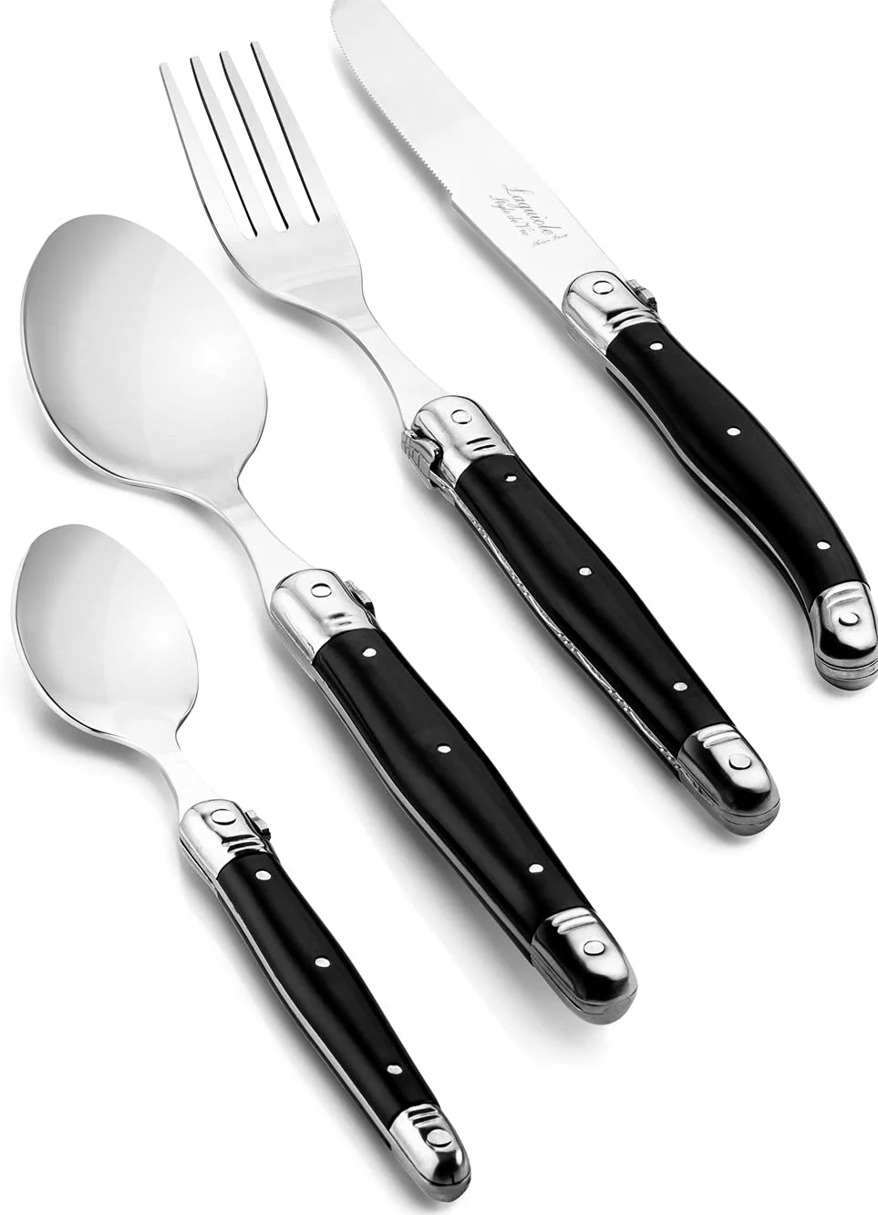 Laguiole Style de Vie Premium Line couvert zwart 24-delig (PrCouvZwart)