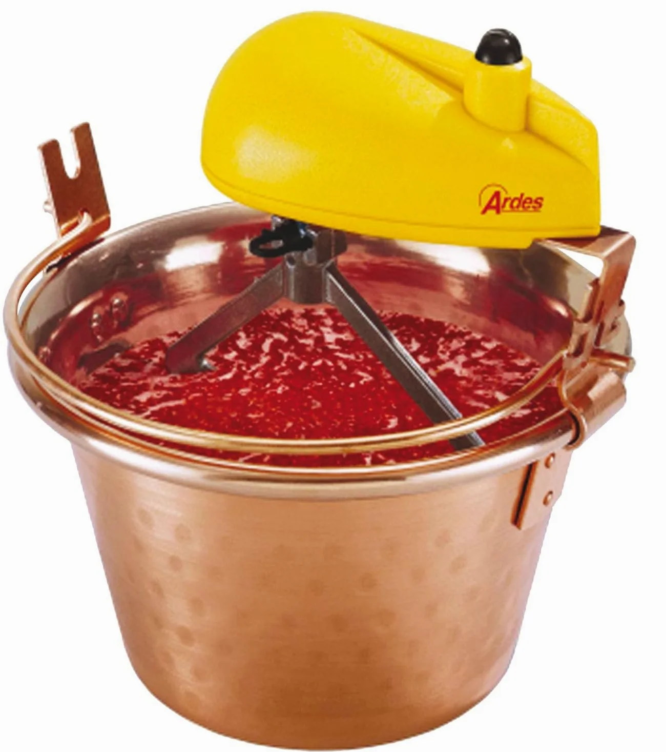 Briconess.com Paiolo elettrico in rame mescolatore per polenta e marmellate Ardes