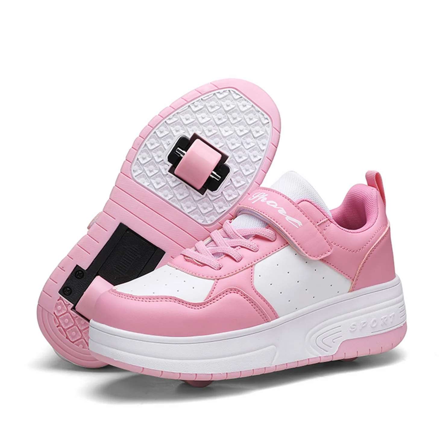 Scarpe con Rotelle Automatiche per Bambina Ragazza Skateboard Sneaker Sportive Multisports