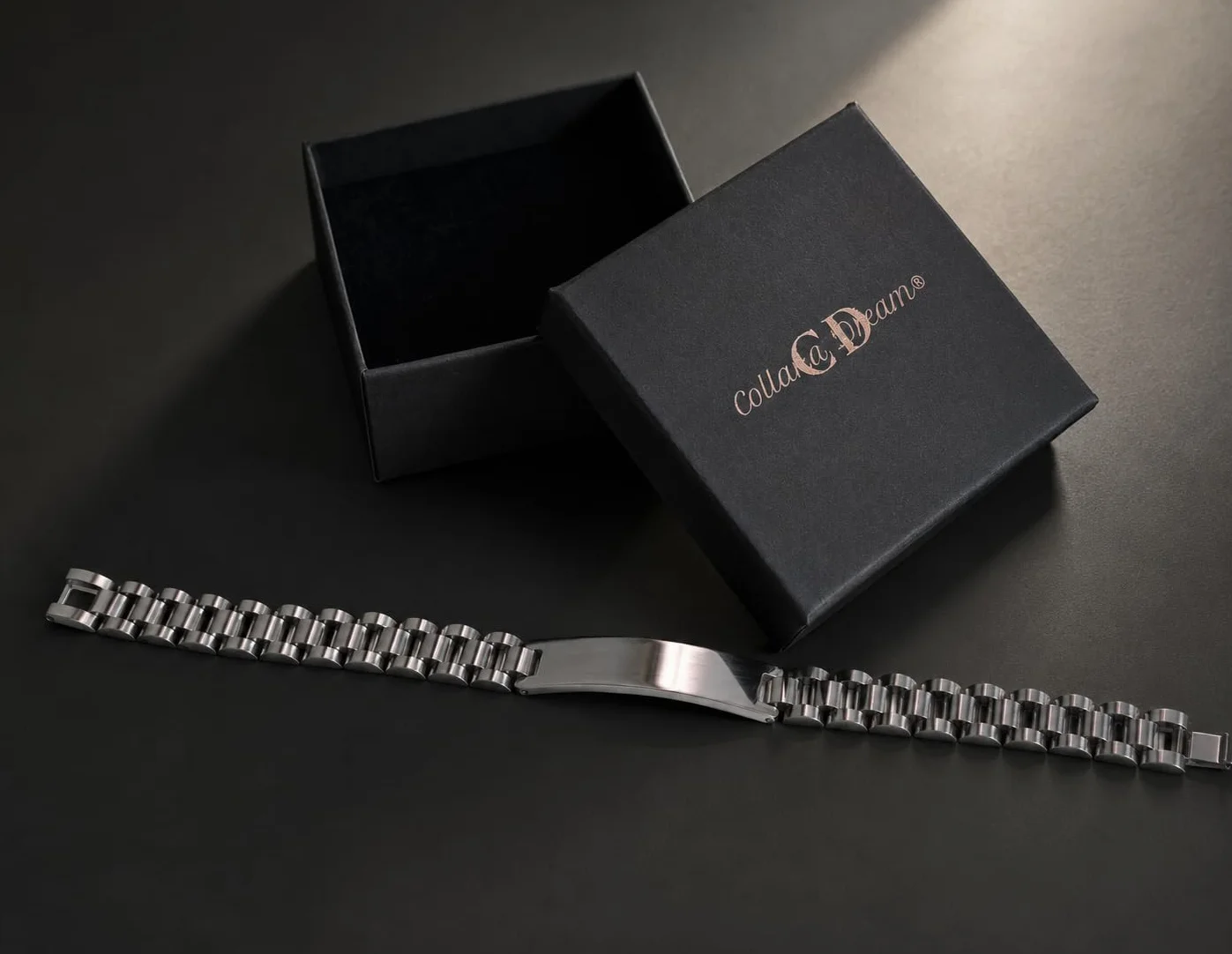 Bracciale Personalizzato Acciaio Inossidabile Uomo Donna Incisione Fronte Retro Nome Data Dedica Idea Regalo