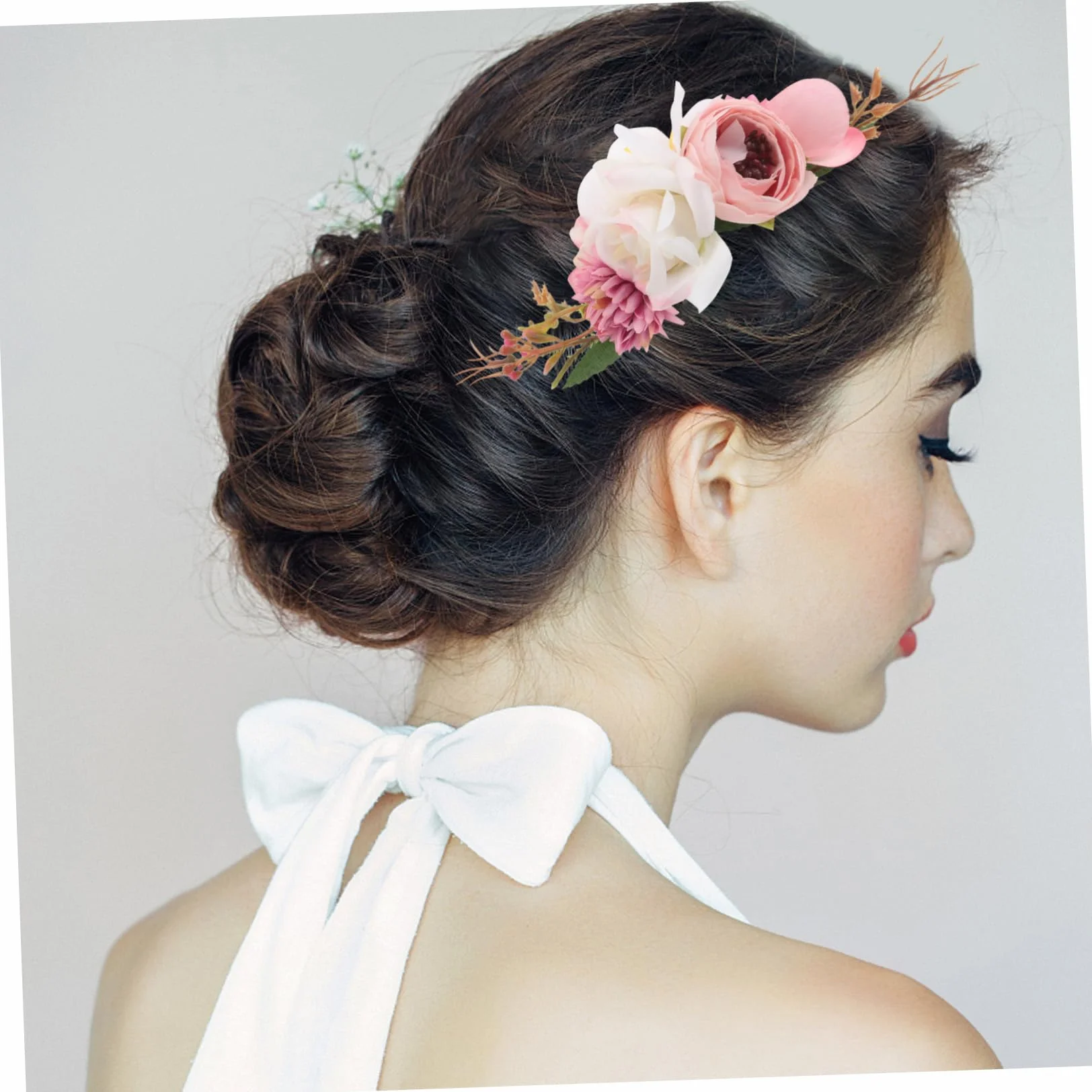 Boho Sposa Pettini Capelli Accessori Floreali Artificiali Fermagli Matrimonio