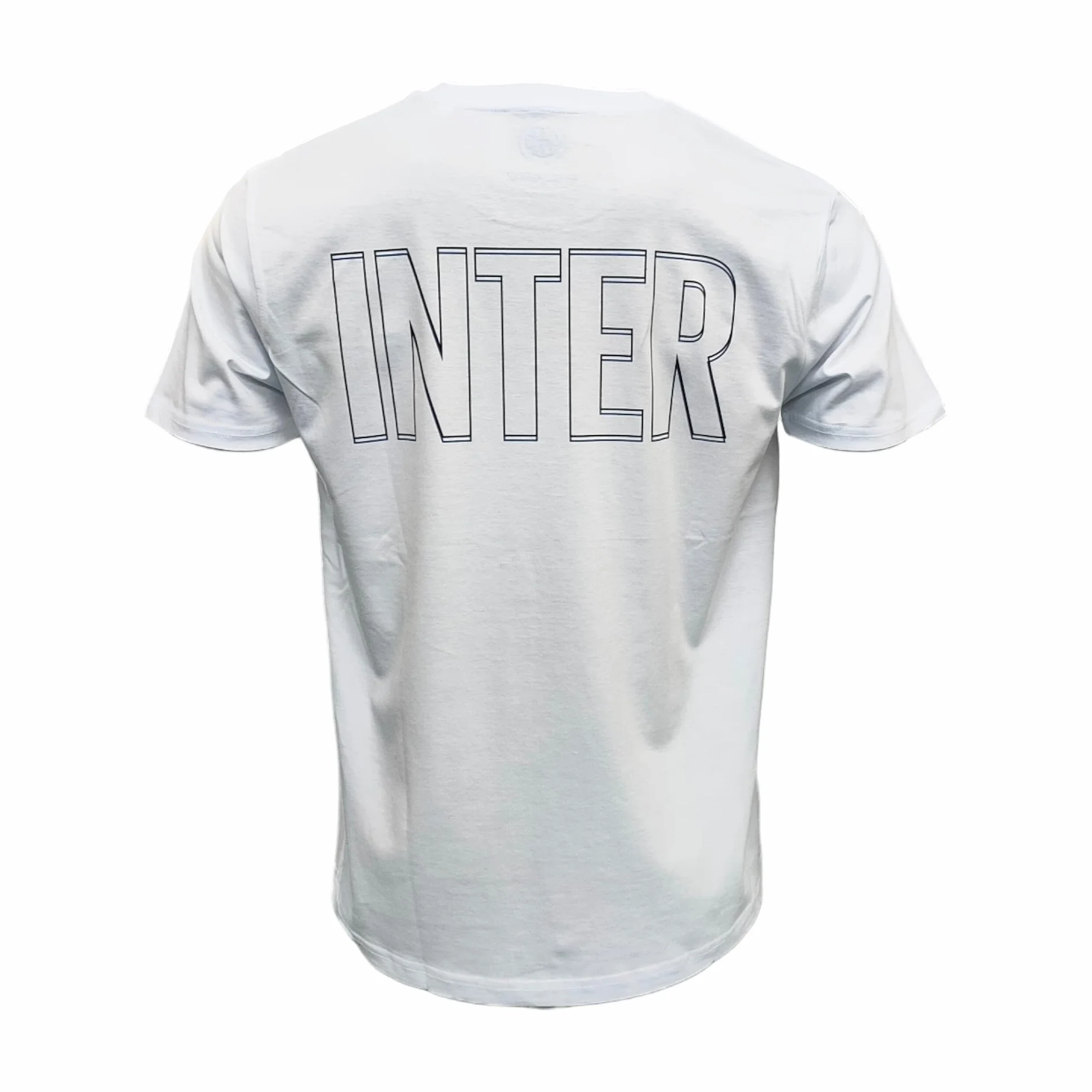 Inter T-Shirt Oversized Logo Bianca t-Shirt Uomo Unisex - Adulto (Pacco da 1)