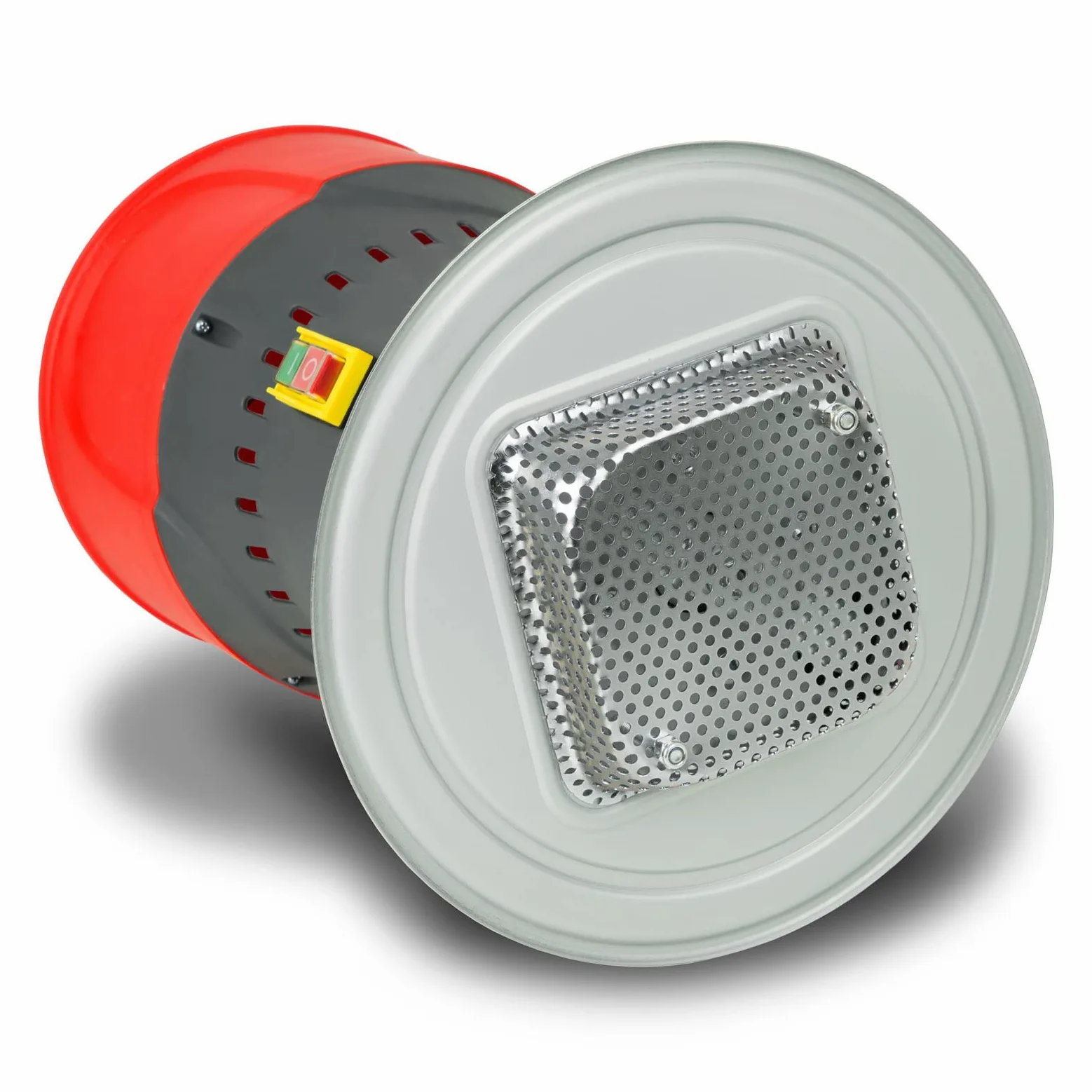 EBERTH Mulino Elettrico per Cereali con 25L Secchio, Motore Elettrico 1000 Watt, Tramoggia da 6L, 300kg/h, lama in acciaio inox, 5 setacci inclusi, Macina Professionale per Produzione di Mangimi