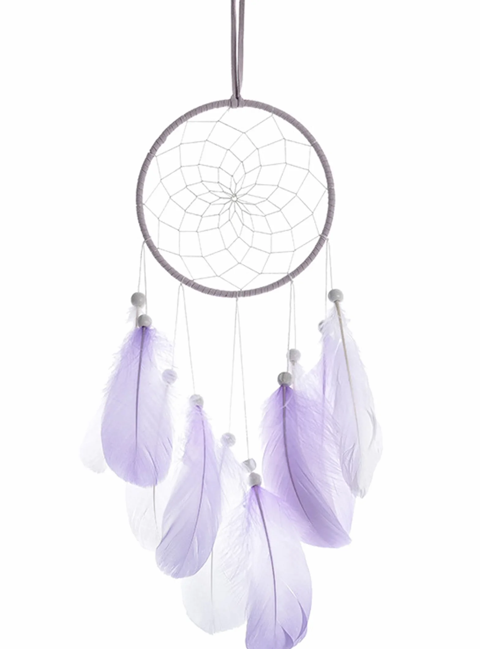 Boho Dream Catcher Acchiappasogni Piume Mano Decorazione Parete Viola