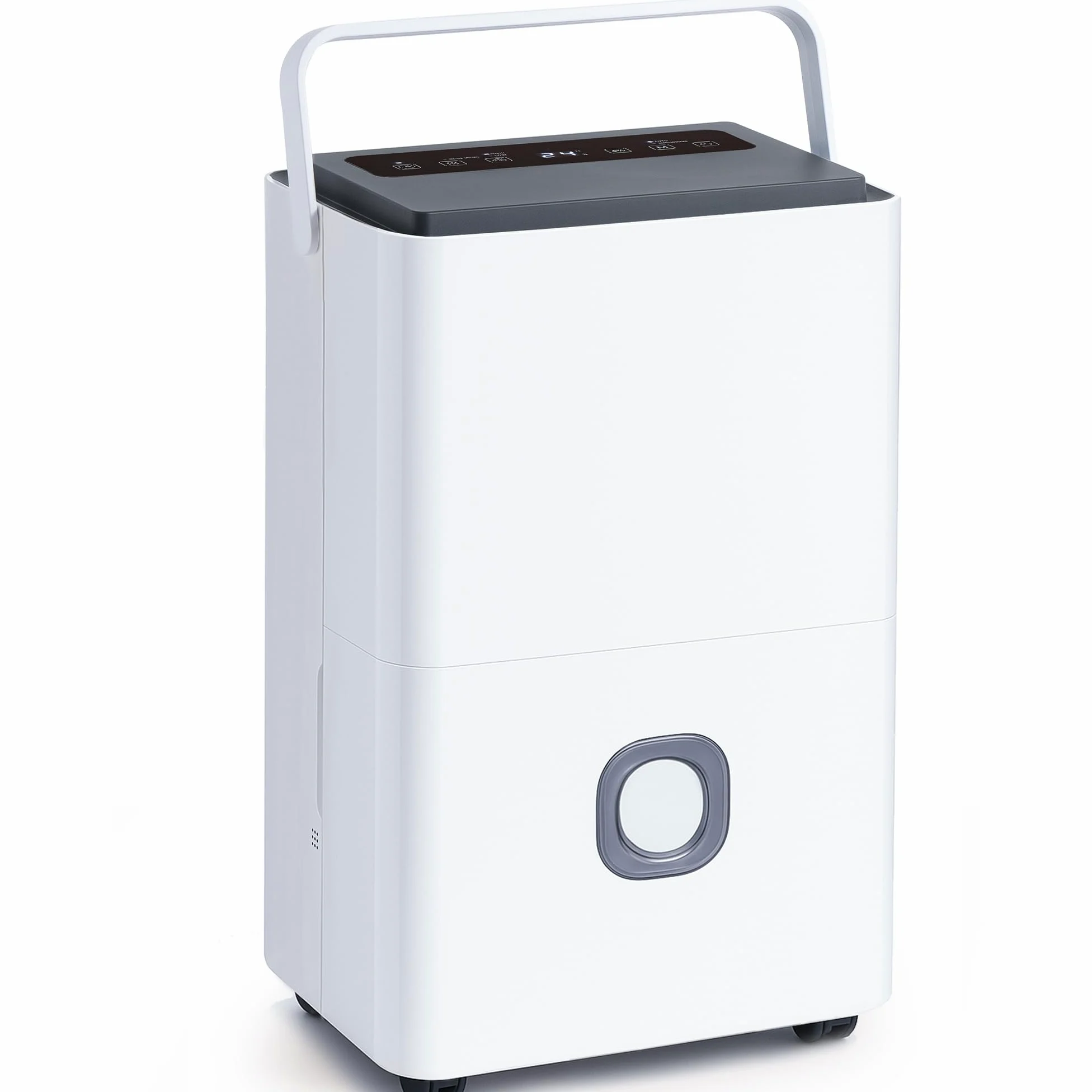 Deumidificatore Professionale Grandi Ambienti: 65L/24h Deumidificatori Portatili Smart Timer Serbatoio 4.5L Scarico Continuo Silenzioso per Casa/Camera da Letto/Bagno/Cantina/Garage