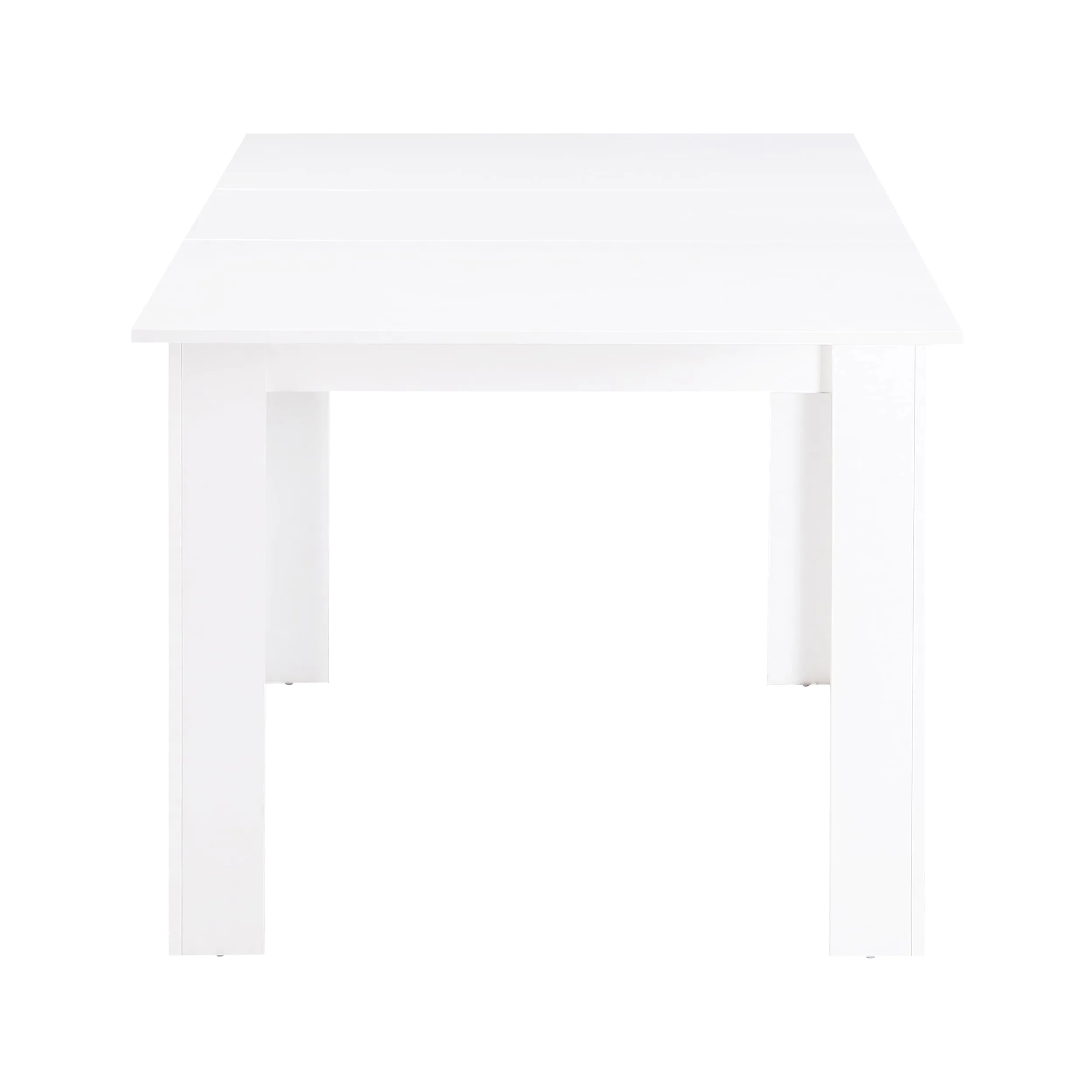 Brigros - Tavolo allungabile da Pranzo in Legno melaminico 140-190x90x77 cm, moderno, elegante e funzionale (Bianco)