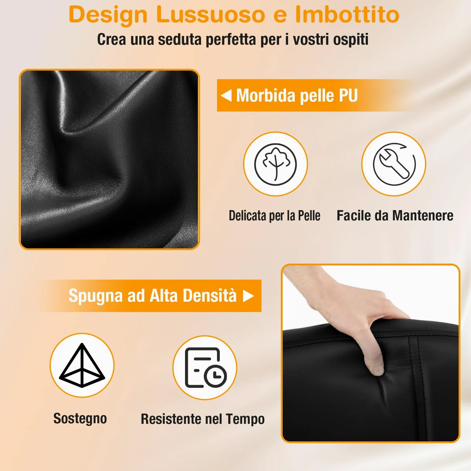 COSTWAY Set di 2 Sedie da Ufficio, Sedia per Sala d'Attesa con Struttura in Metallo, Braccioli Imbottiti, Sedia da Ospiti per Ufficio Riunioni, Portata 120 kg, Nero