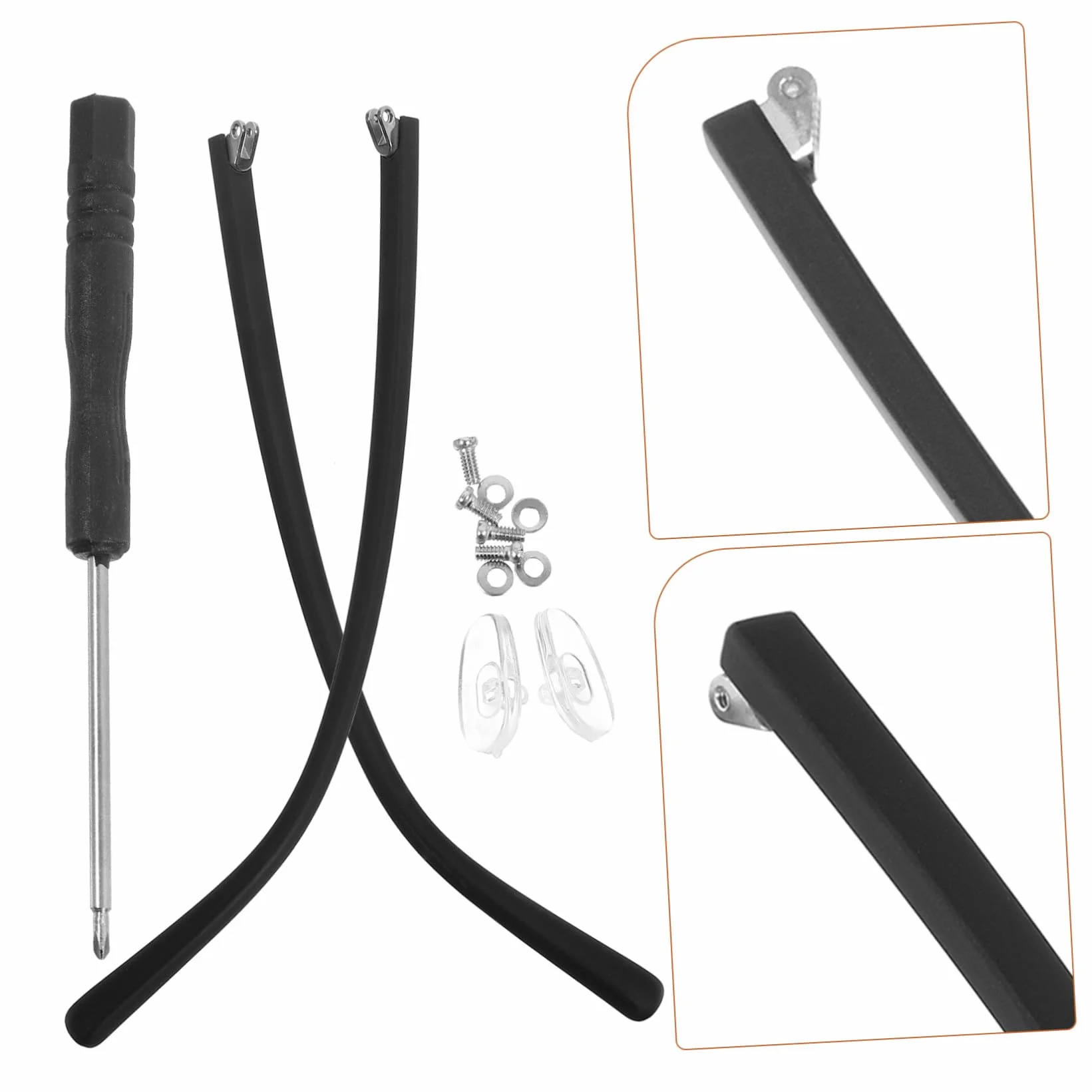 Stanghetta di Ricambio per Occhiali TR90 5mm Gambe Opache Doppio Dente