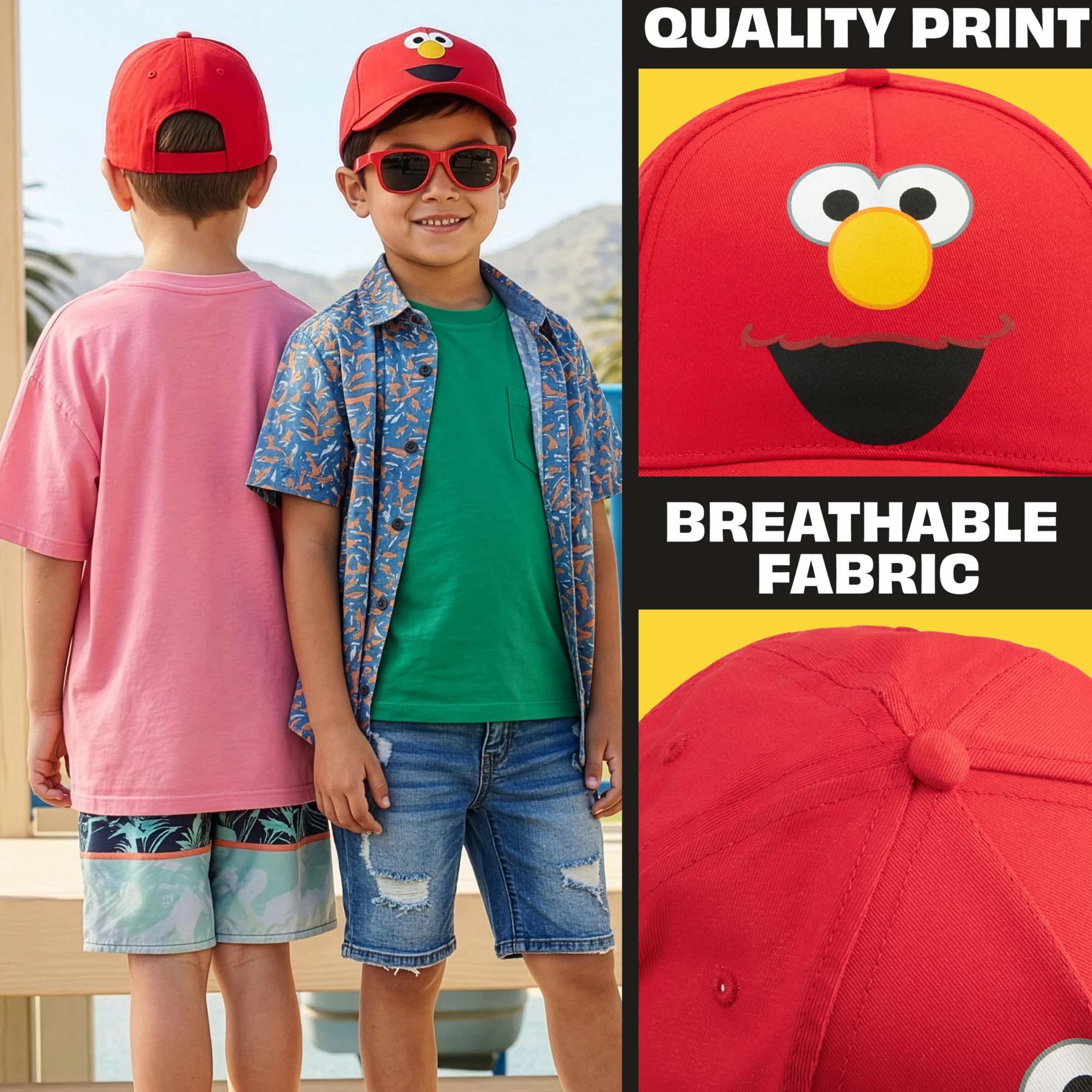 Sesame Street Cappello Baseball Occhiali da Sole Bambino Set Protezione UV400