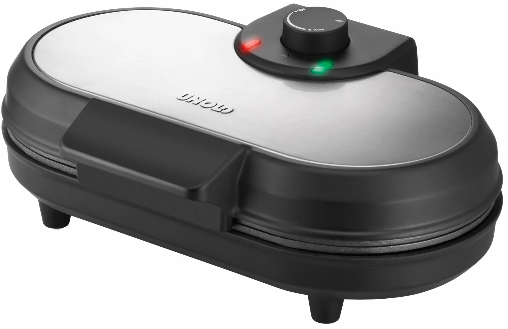 Unold Maker doppio per pancake americano 1000 Watt acciaio inox nero antiaderente