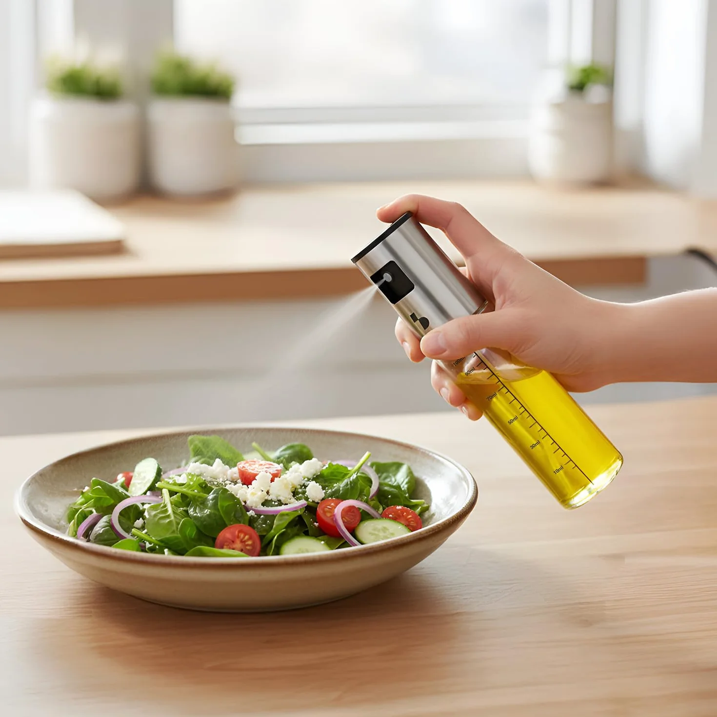 BEPER C102SPE100 Spruzzino Olio per Friggitrice ad Aria 100 ml, Nebulizzatore Olio Alimentare BPA Free