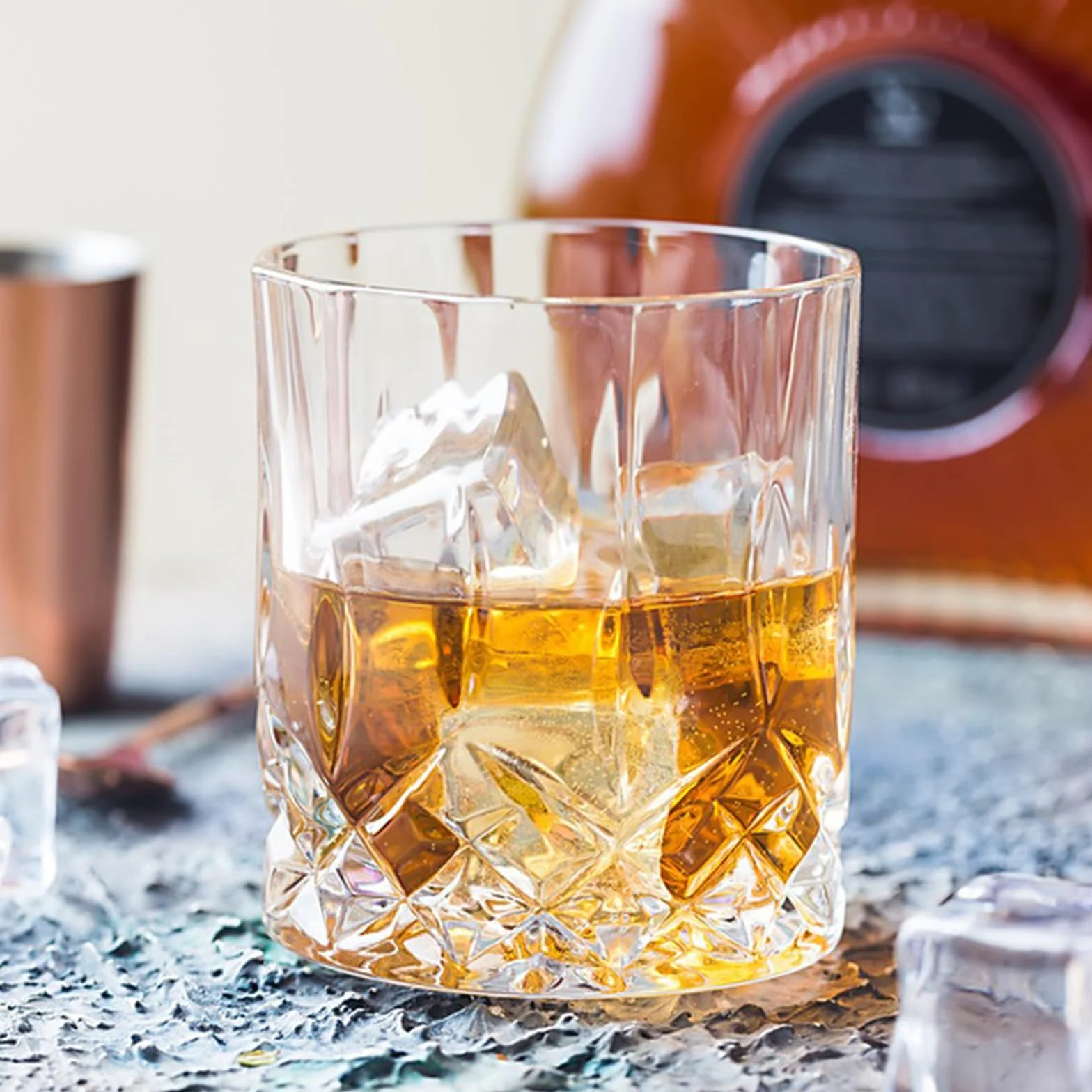 6 Pezzi Bicchieri da Whisky 330 ml Cristallo Senza Piombo per Cocktail Vetro Regalo