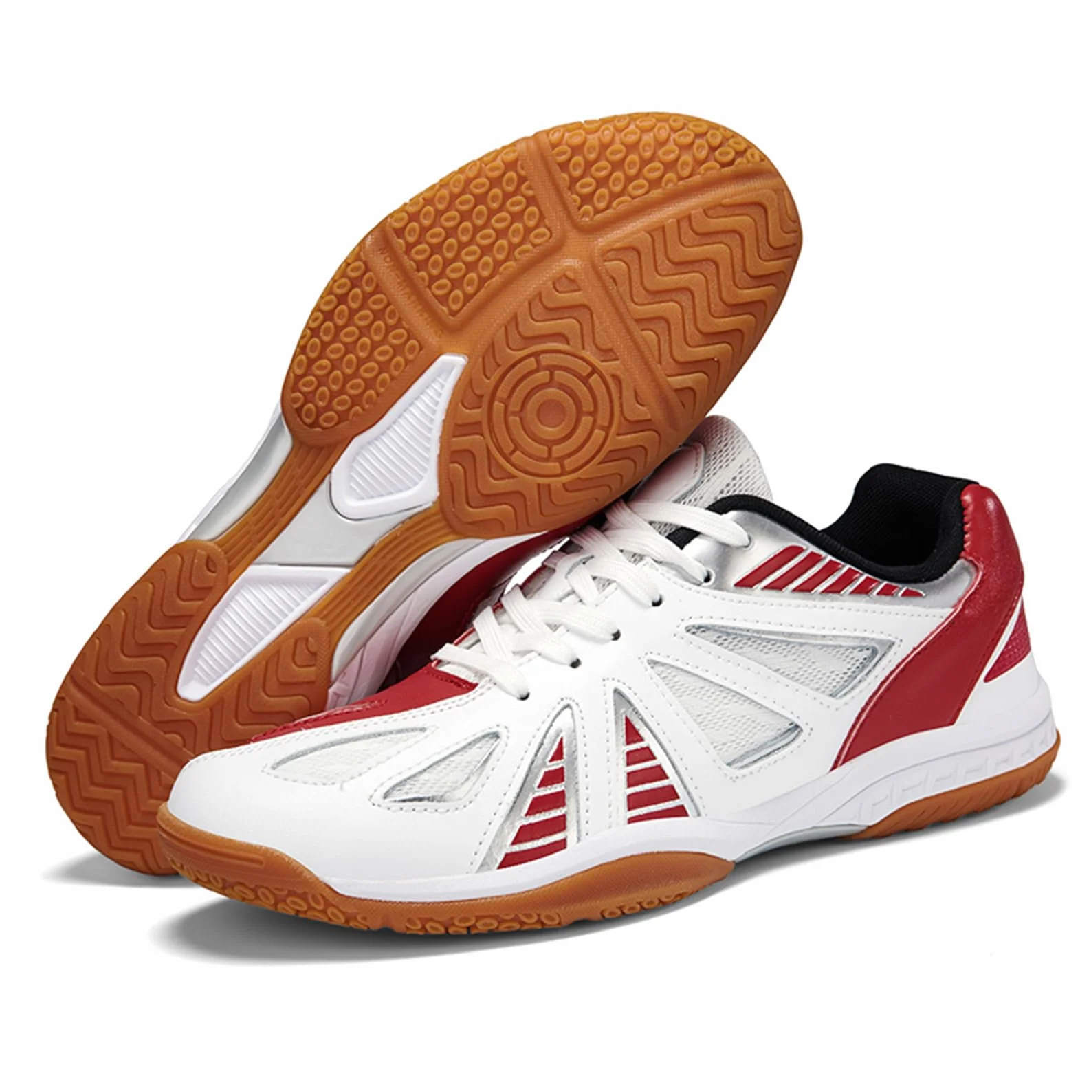JiuQing Scarpe da Badminton Uomo Donna Leggere Antiscivolo Pallavolo Pickleball Tennis Tavolo Squash