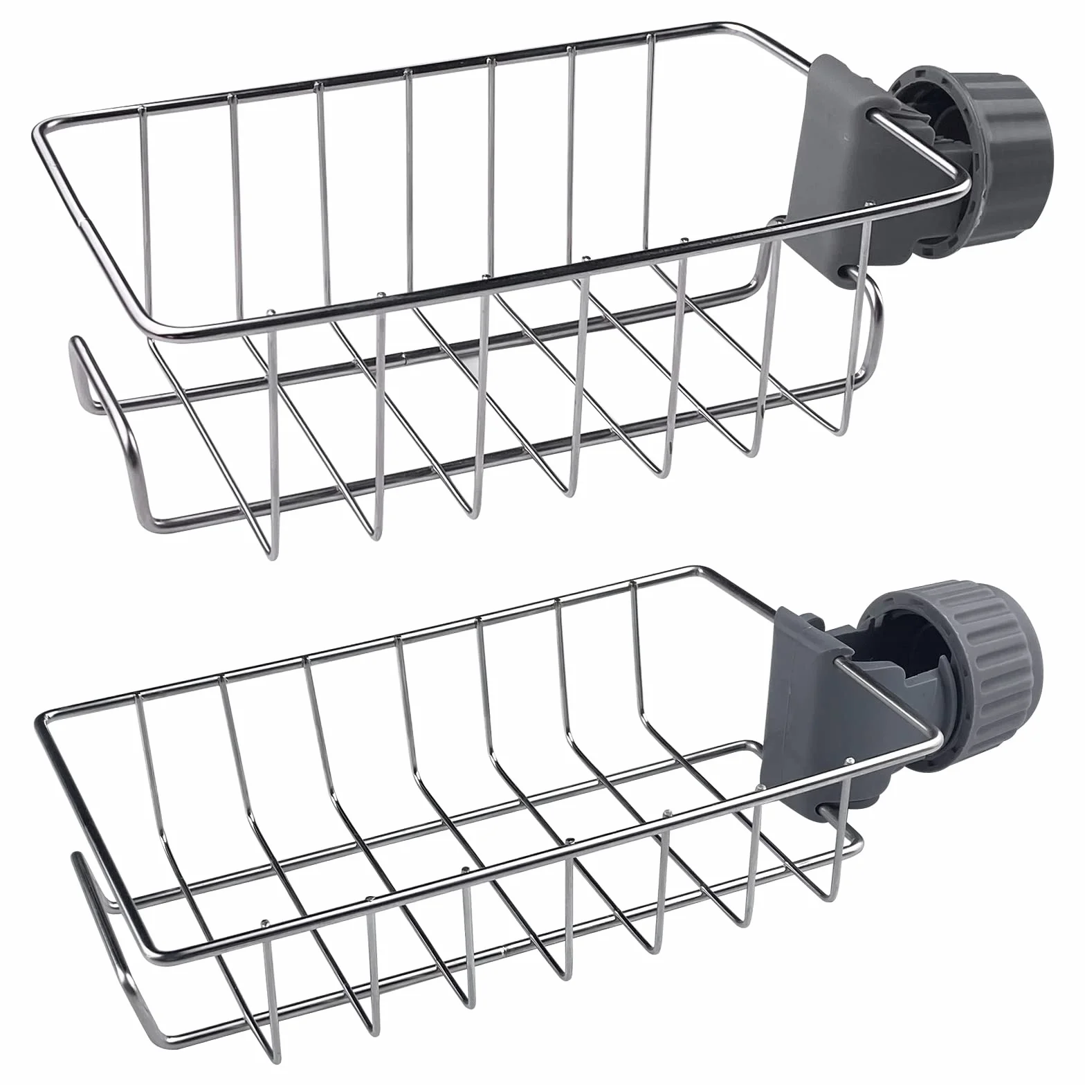 Porta Sapone Doccia Senza Foratura Acciaio Inox 304 Antiruggine Regolabile Aste 15-30mm
