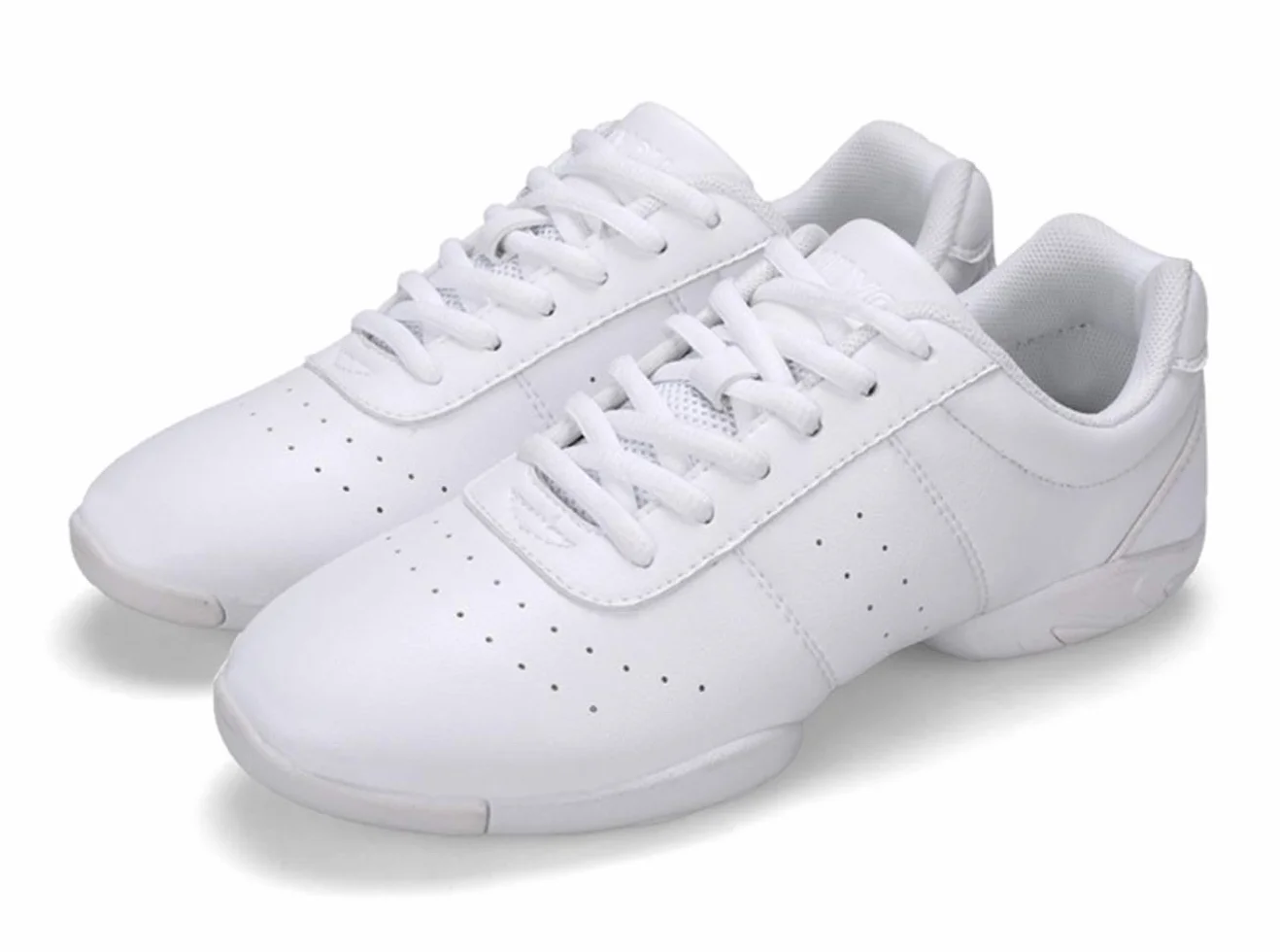 Scarpe da ballo donna con lacci bianco 38 EU per palestra sport aerobica