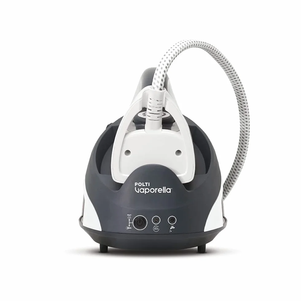 Polti Vaporella Simply VS10.10, Ferro Da Stiro Generatore di Vapore, Serbatoio Estraibile 1,5 L, Pressione Pompa 6,5 Bar, Potenza 2200 W, Funzione Eco, Bianco e Grigio