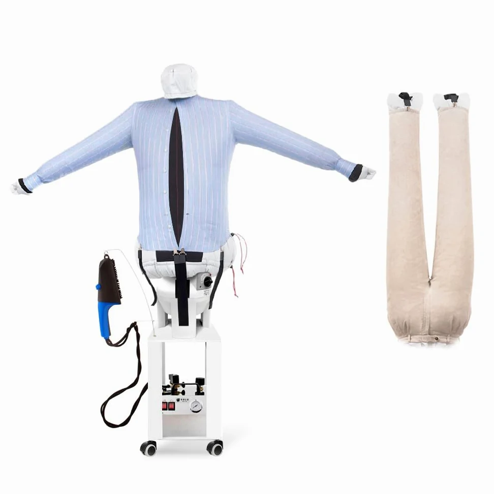 EOLO Stiracamicie Pantaloni SA18 SP INOX Professionale Robot Stira Facile Asciuga Automatico Camicie Stirasciugatrice Spazzola a Vapore Caldaia Manichino Made in Italy Garanzia 5 Anni Efficienza A++