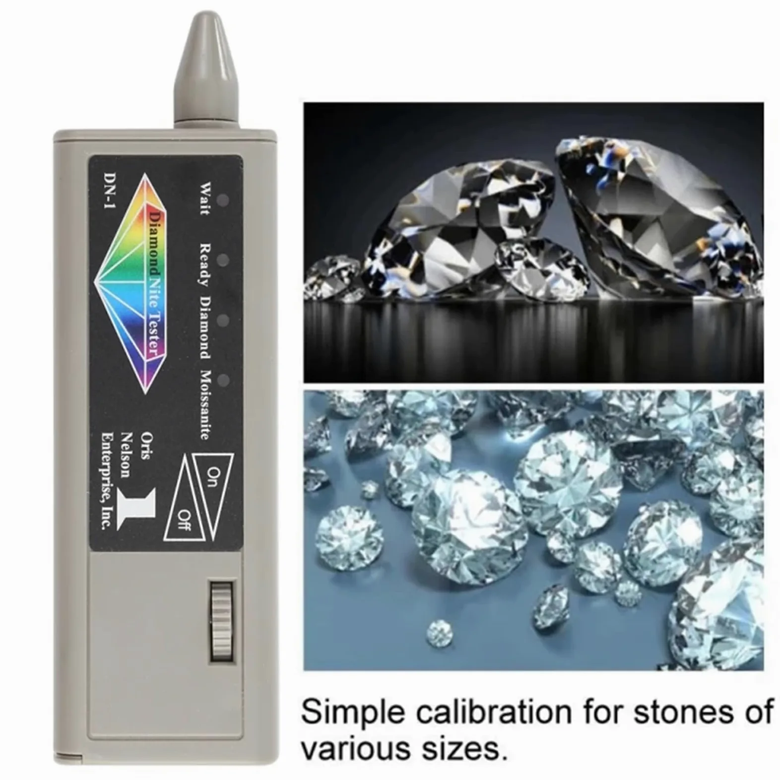 Tester 2 in 1 per Diamanti e moissanite - Alta precisione Penna per Tester di Diamanti per Gioielli, Selettore di Diamanti per Principianti ed esperti, Misuratore di conducibilità Termica