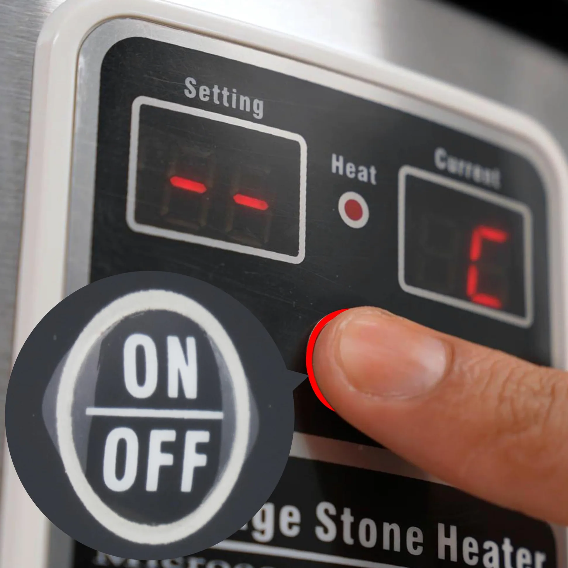 Master Massage Hot Stone - Riscaldatore con unità di controllo digitale e indicatore di temperatura, con mestolo da 6 litri
