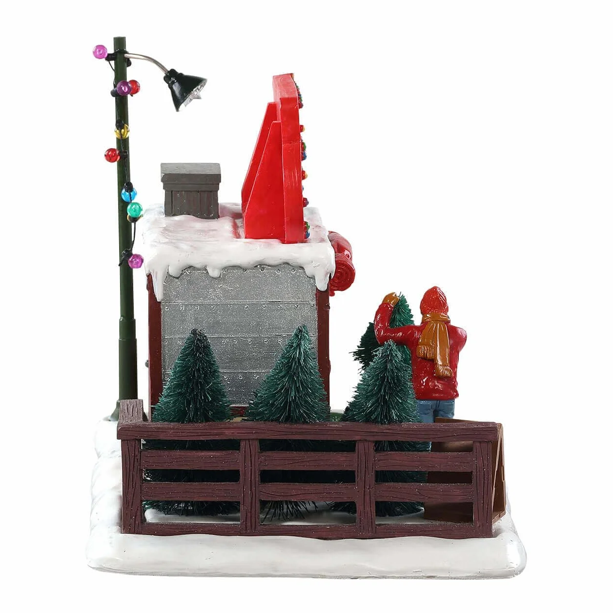 Lemax Christmas Village Accessory Garland Grove Tree Lot