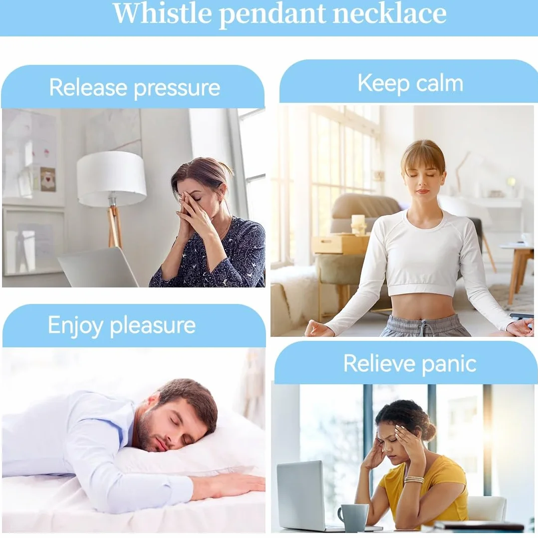 Collana meditativa Premium antistress per ansia 2 Pezzi Nero Acciaio