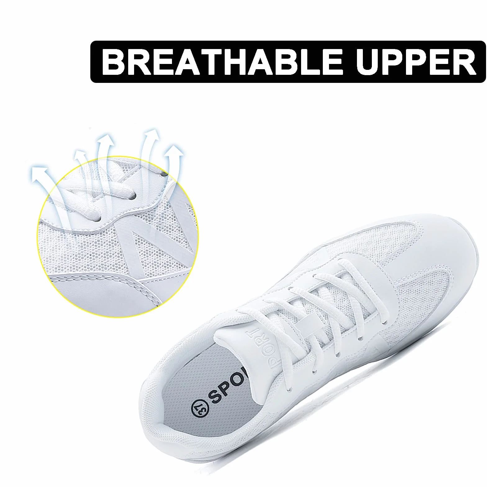 Scarpe da cheerleading traspiranti per donna yoga aerobica fitness allenamento