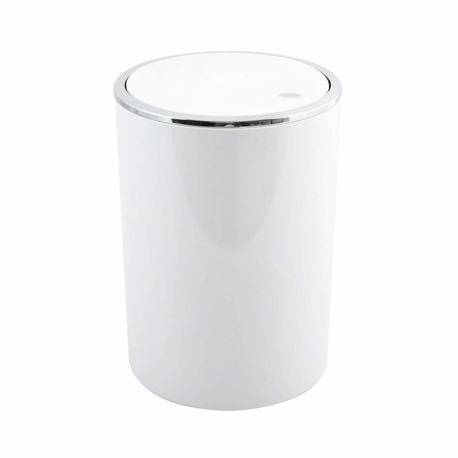 Pattumiera a pedale Kamaka 6L bianco Ø18,5 x 26 cm