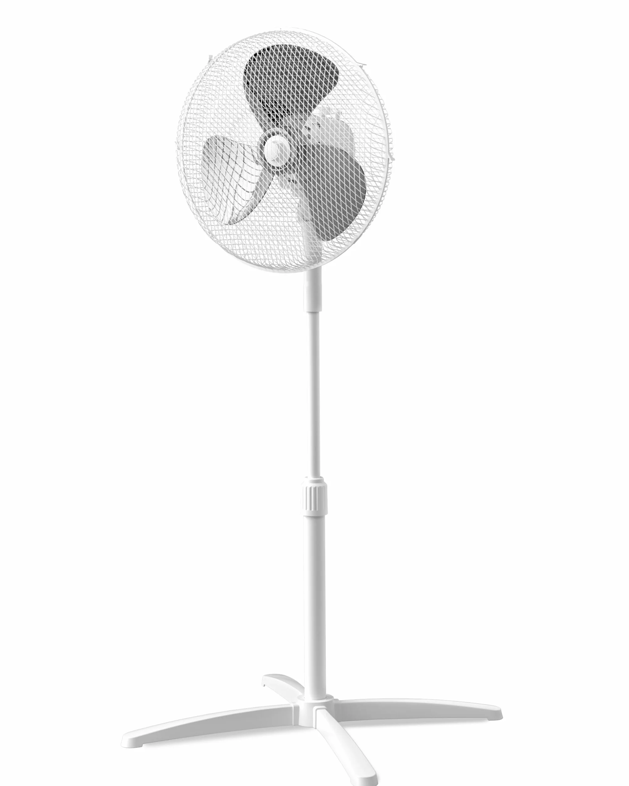 COMFEE' CFS40PW00A2 40W Ventilatore a Piantana, 3 Velocità Regolabili, Oscillazione 90°, Altezza Regolabile, Flusso d'Aria Potente e Funzionamento Silenzioso, Ideale per Casa e Ufficio, Bianco