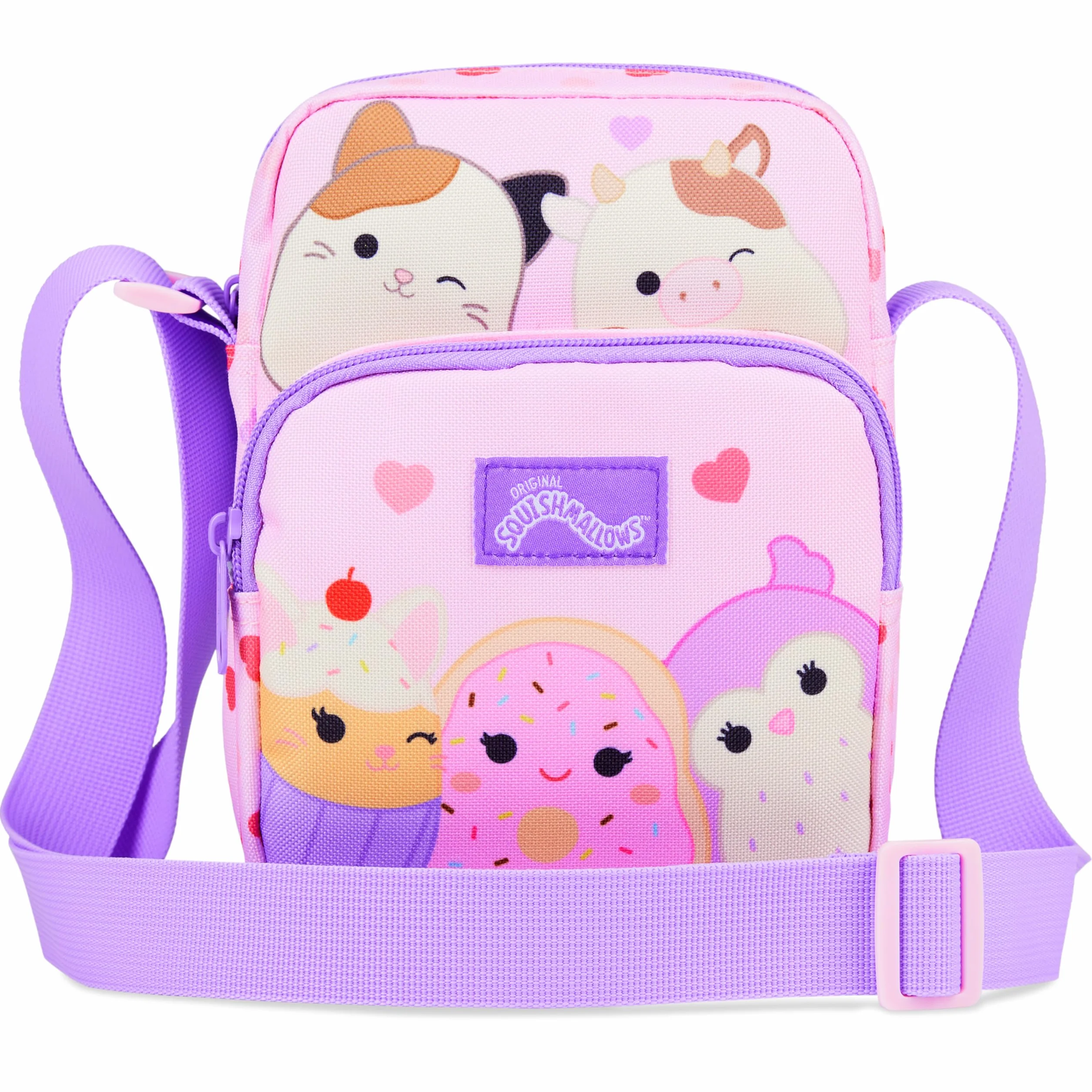Squishmallows Borsetta Tracolla Bambina Adolescenti Cam the Cat Borsa Ragazza Carina per Telefono Soldi Viaggi Idee Regalo