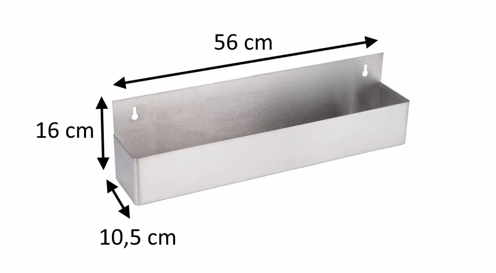 Cocktail7 Portabottiglie Speedrack per 6 Bottiglie in Acciaio Lunghezza 56cm Organizzazione del Bar e del Bancone Catering Station Vasca Porta Bottiglie (1 Pezzo)