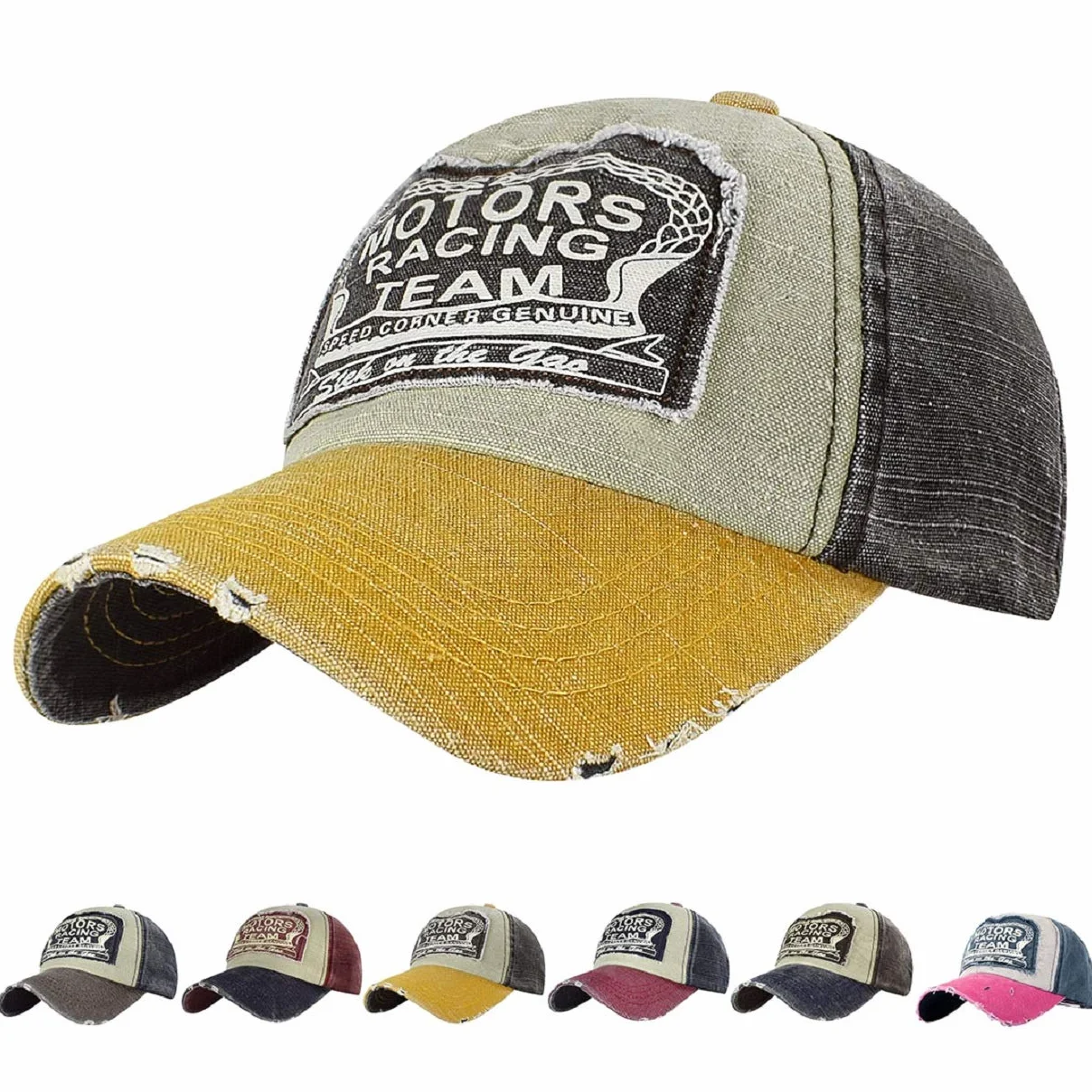 Tuopuda Cappellino Baseball Vintage Snapback Berretto da Baseball Cotone Moto