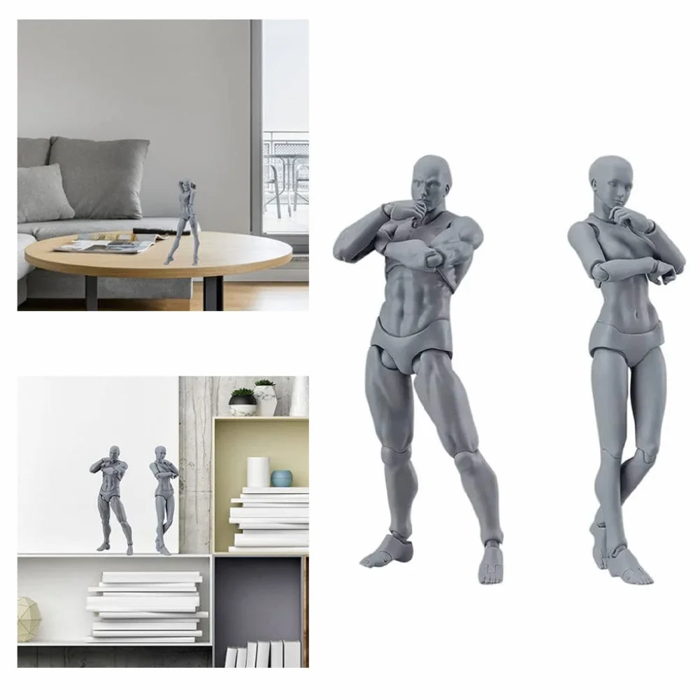 Manichino da disegno 5,91 pollici Action Figura femminile posabile modello pittura corpo artisti